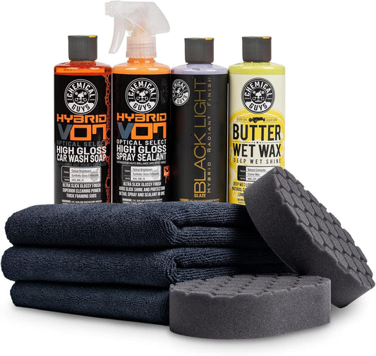 Chemical Guys HOL203 Black Car Care Kit, 9 Items
