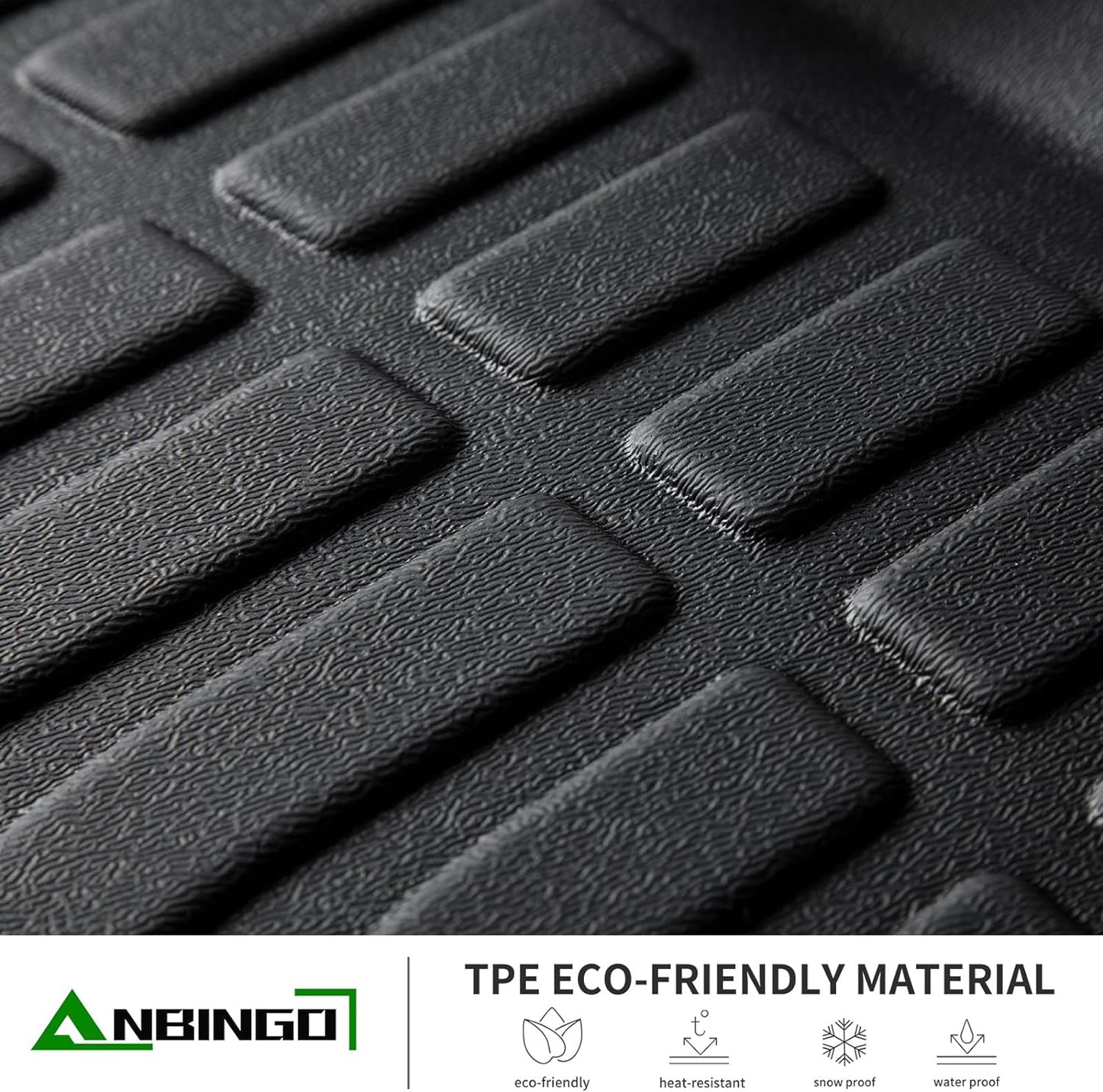 ANBINGO®Floor Mats Fit for Ford Escape 2009-2012 All Weather Floor Mats Set Custom for Escape Full Set Floor Liners for Escape Accessories Black