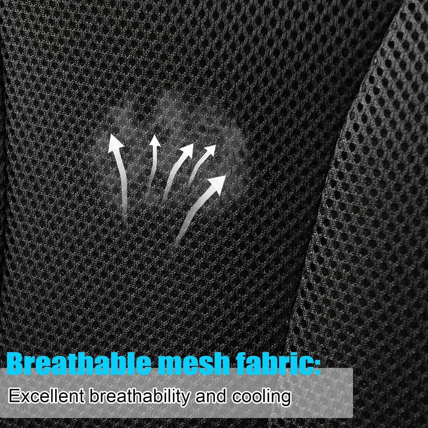 GIANT PANDA Fit Chevy Equinox Trax Malibu Blazer Trailblazer Traverse Tahoe Front Car Seat Cover, 3D Air Mesh Breathable Seat Protector, Blue（2-Pack