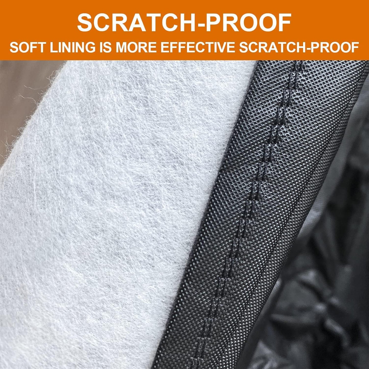 Kayme 7 Layers SUV Car Cover Custom Fit for Toyota 4Runner (2002-2025) Waterproof All Weather for Automobiles,Outdoor Full Cover Rain Sun UV Protection.Black