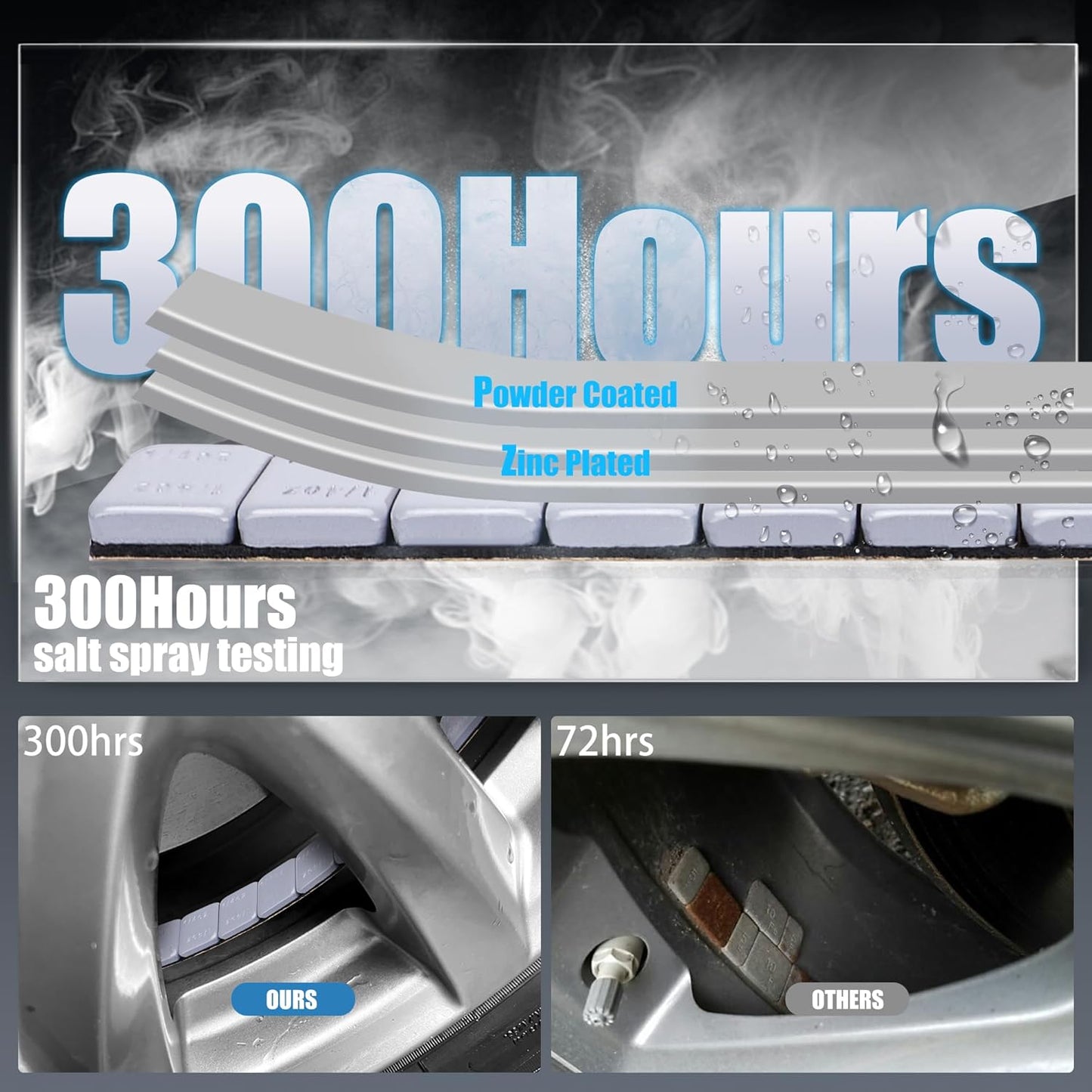 0.25 Oz Gray Adhesive Wheel Weights（715pcs,11lbs/5kg）,1/4 Oz Stick on Wheel Weights for Cars, Trucks, SUVs, Motorcycles, Low Profile