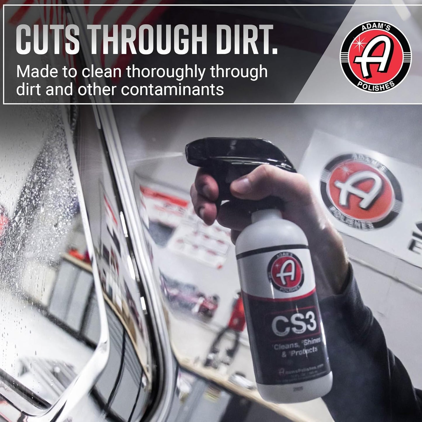 Adam's Polishes CS3 (Gallon) - Ceramic Spray Coating That Cleans, Shines & Protects | Top Coat Car Wash Polish & Paint Protectant Stronger Than Car Wax | RV Boat Motorcycle Car Waterless Cleaner