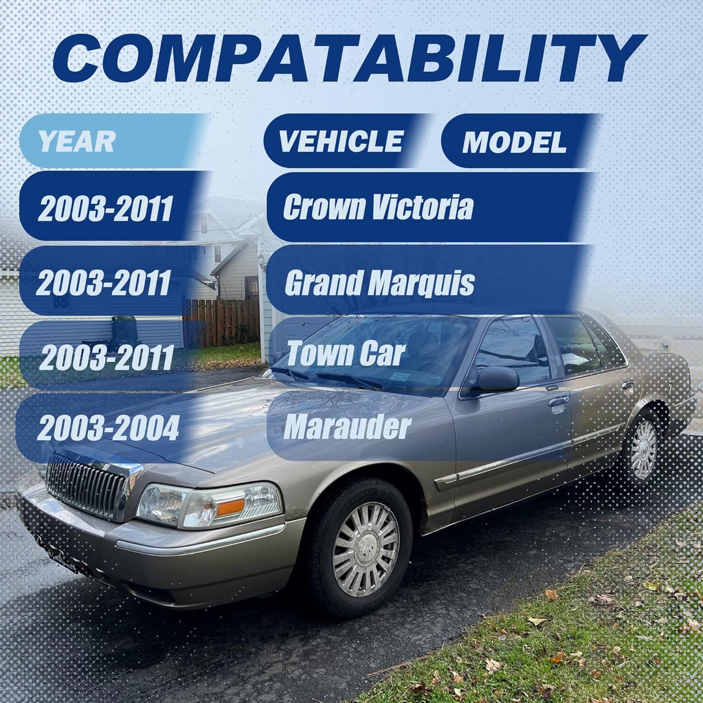 3" Front and Rear Lift Kit for 2003-2011 Crown Victoria, Grand Marquis, Town Car, and 2003-2004 Marauder