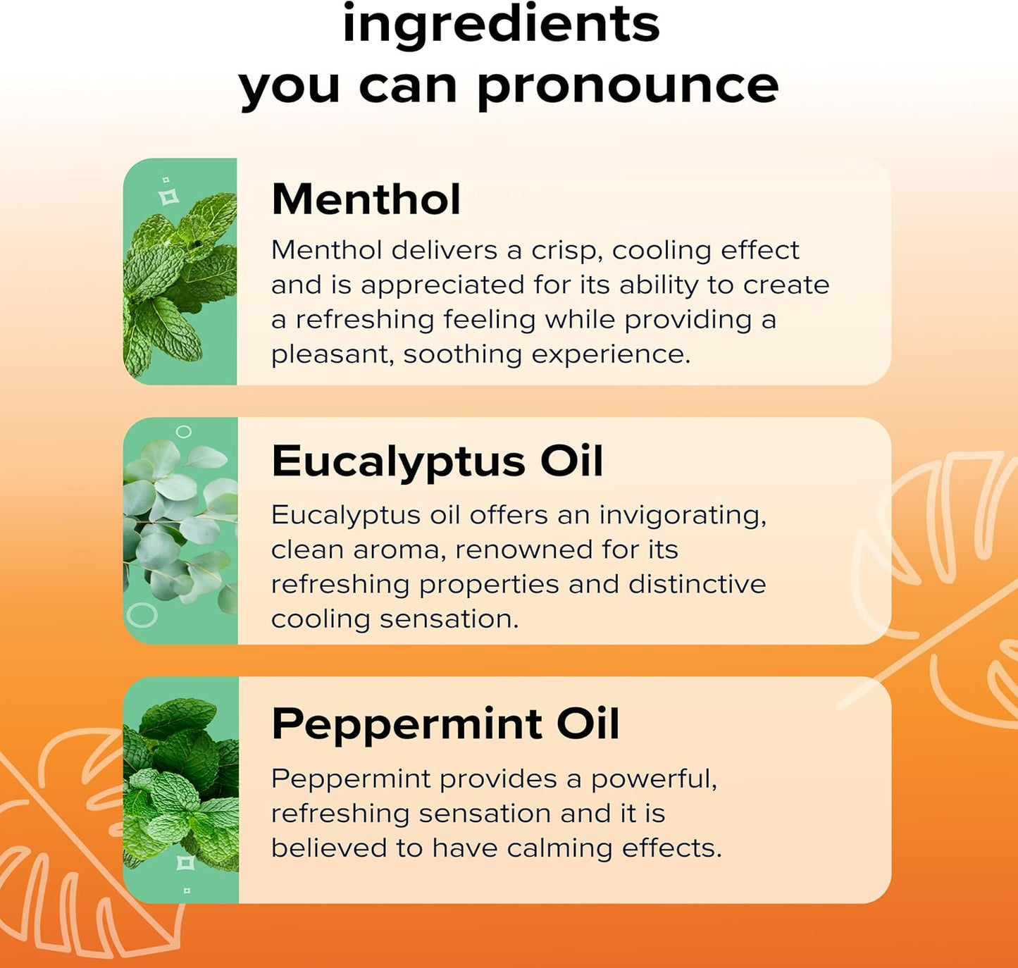 BoomBoom Nasal Stick | Vapor Flow Technology | Cool Refreshing Sensation | Natural Mood Boost | Simple Ingredients | Essential Oils + Menthol Inhaler (Mint, Wintermint, Tropical, Spearmint)