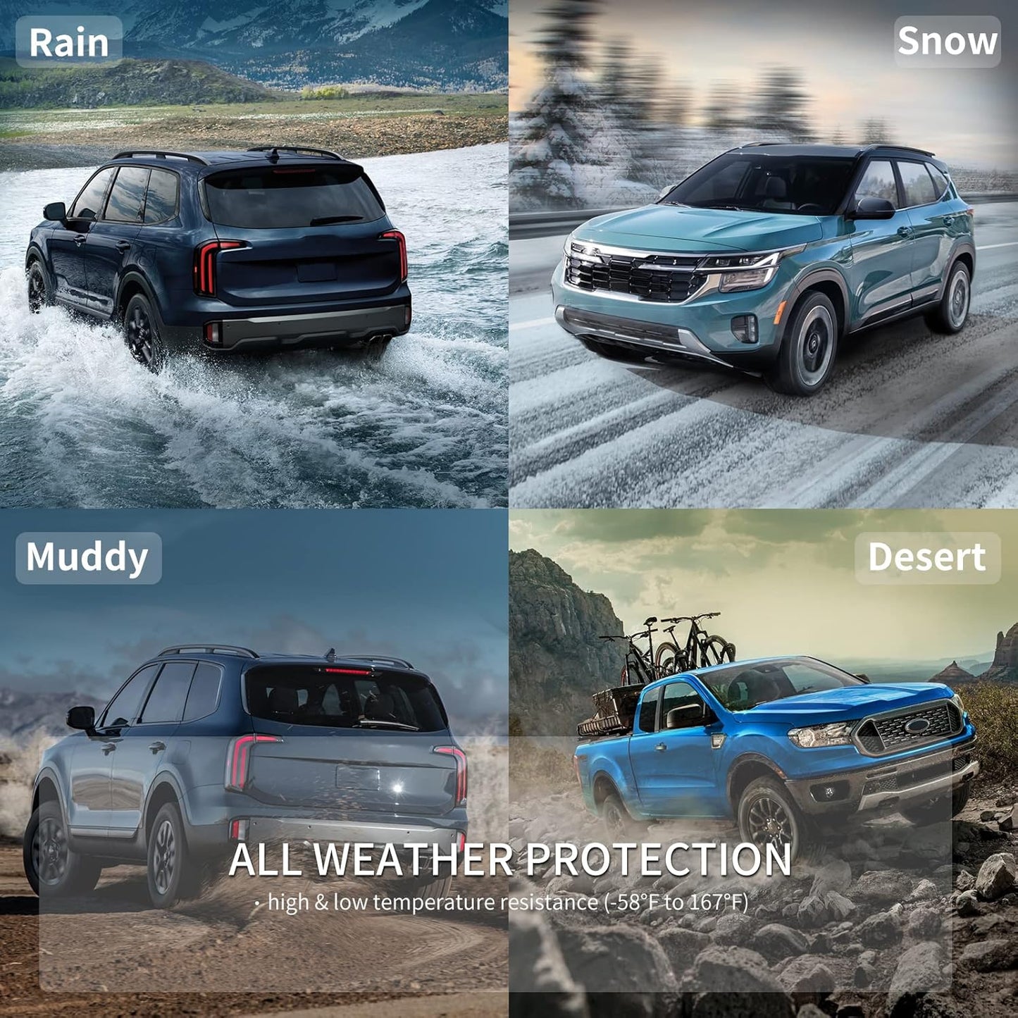 KELCSEECS Floor Mats & Cargo Liner Custom for Nissan Altima 2019-2024 All Weather Protection TPE Floor Liners Front& Rear Row Full Set Accessories Black