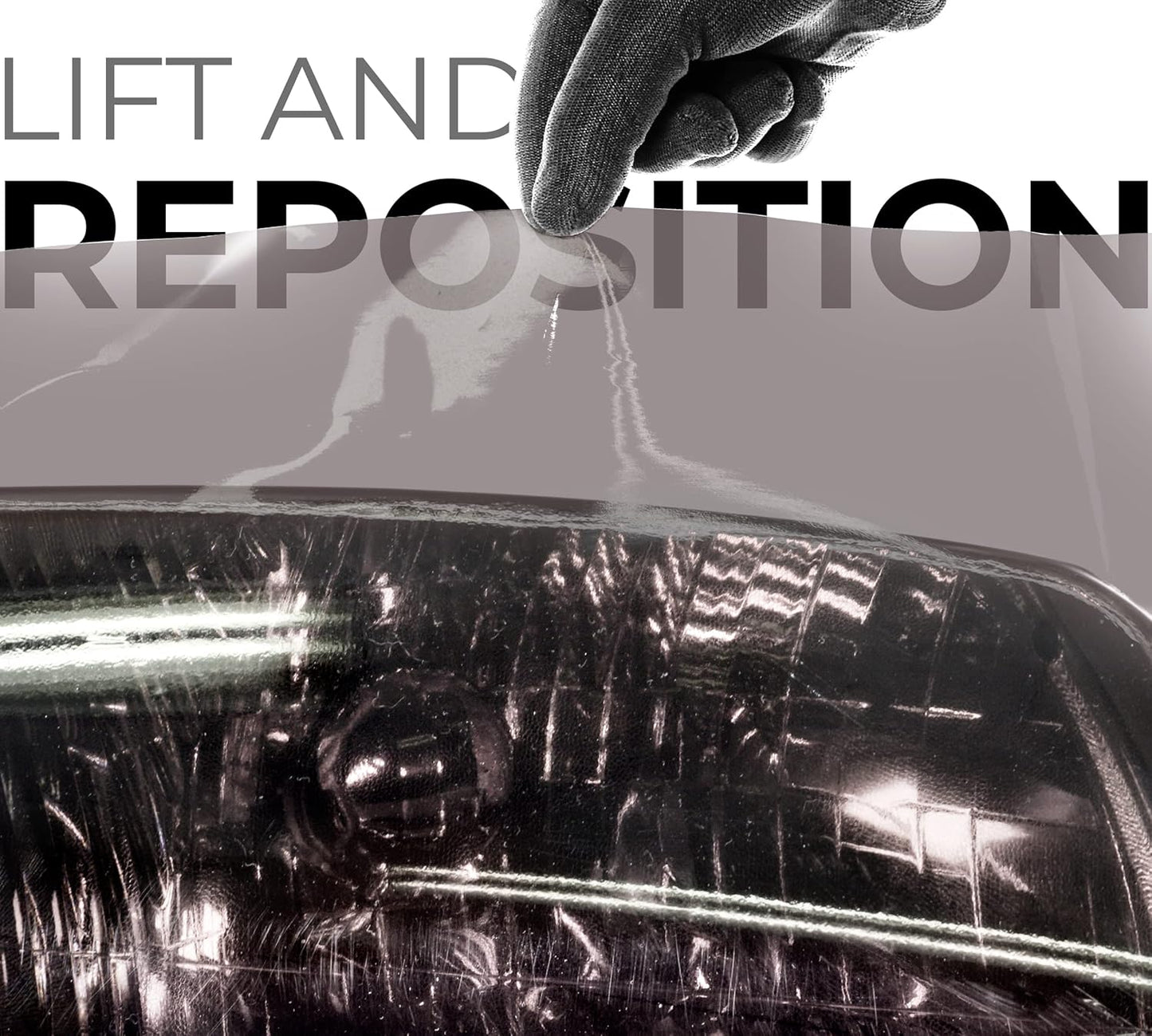 VViViD Smoke Black Adhesive Headlight Wrap Tinting Vinyl 16 Inch x 48 Inch Roll (2 Roll Pack)