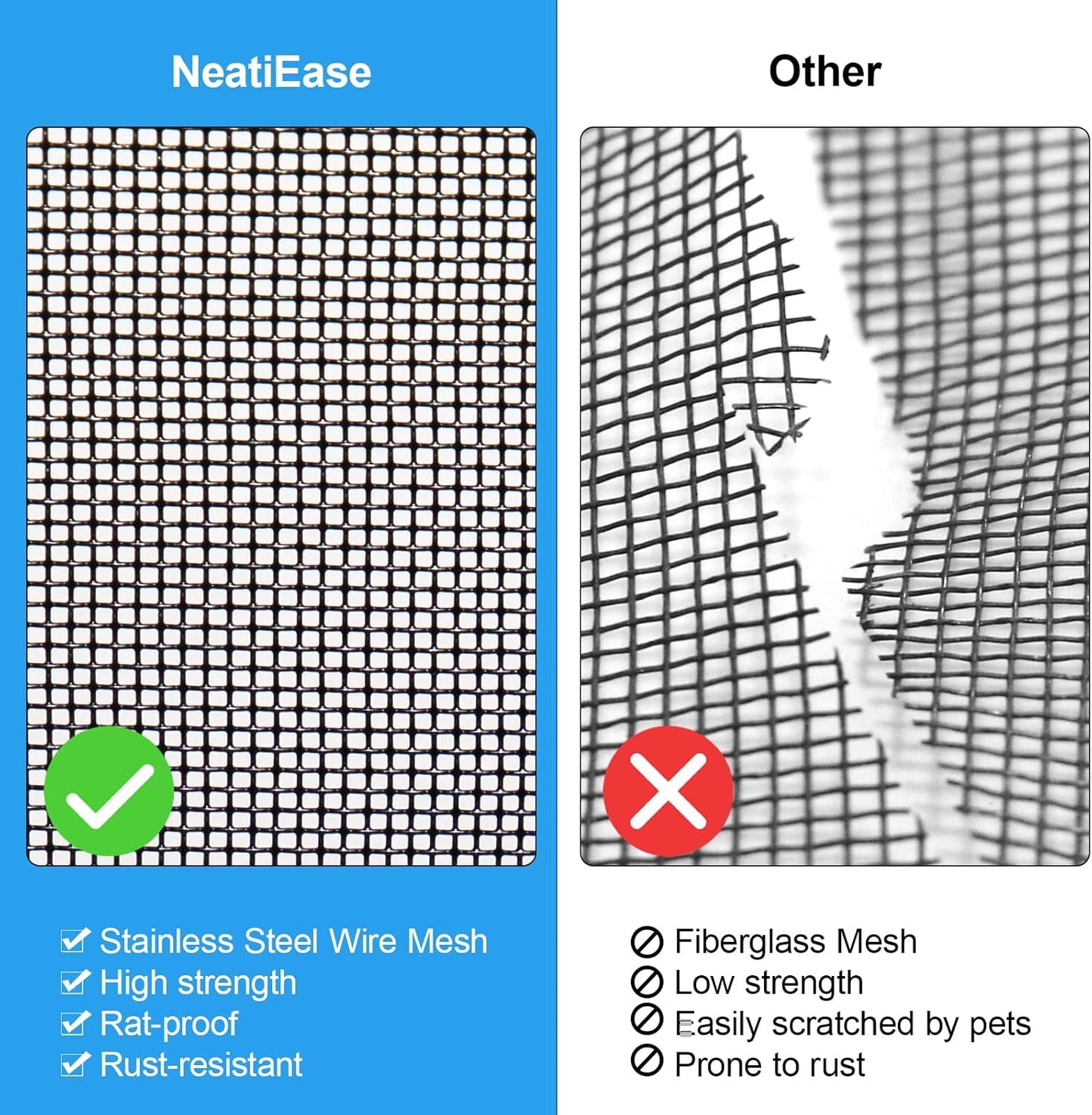 NeatiEase Upgraded Shed Windows 2 Pack, 14" x 21" Windows with Tempered Glass and Stainless Steel Screen for Shed, Chicken Coop, Playhouse, Household, Garage(White)