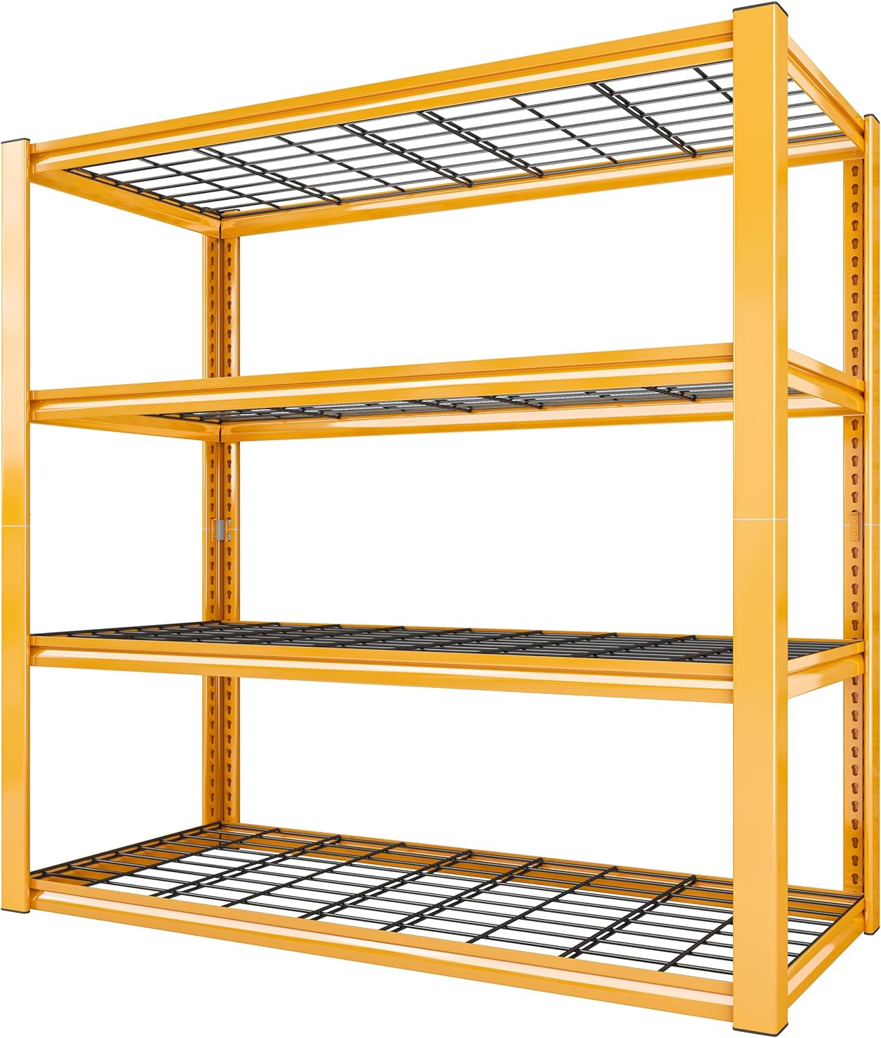 REIBII 40" W Garage Shelving 2240 LBS Storage Shelves Heavy Duty Metal Shelving 4 Tier Metal Shelves for Storage Adjustable Garage Shelf for Pantry Basement Warehouse 40" W × 19.5" D × 59.5" H