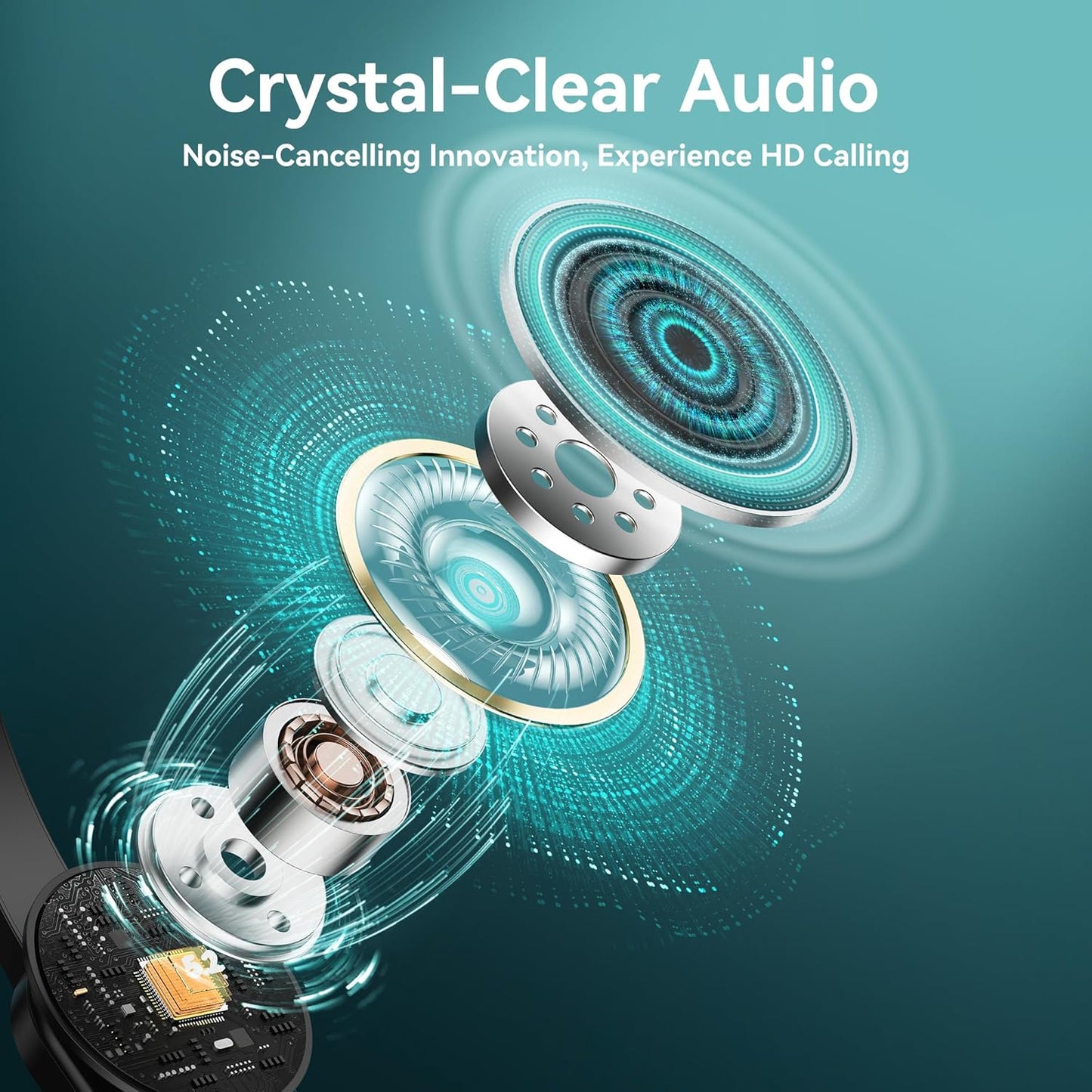 Bluetooth Headset with USB Dongle for Computer, Single-Ear Wireless Headset with Noise Cancelling Microphone for Office & Truckers, Bluetooth V5.2 with Mute Button for Work