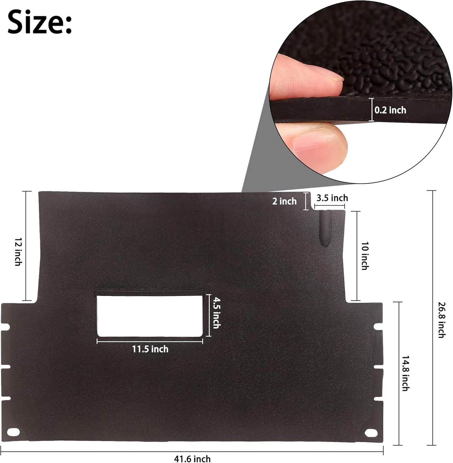 10L0L Full Coverage Liner Floor Mat for Club Car Precedent 2004-up, Club Car Tempo & Onward 2017-2022 Golf Cart, Replaces OEM# 102504801 102504802 103926401