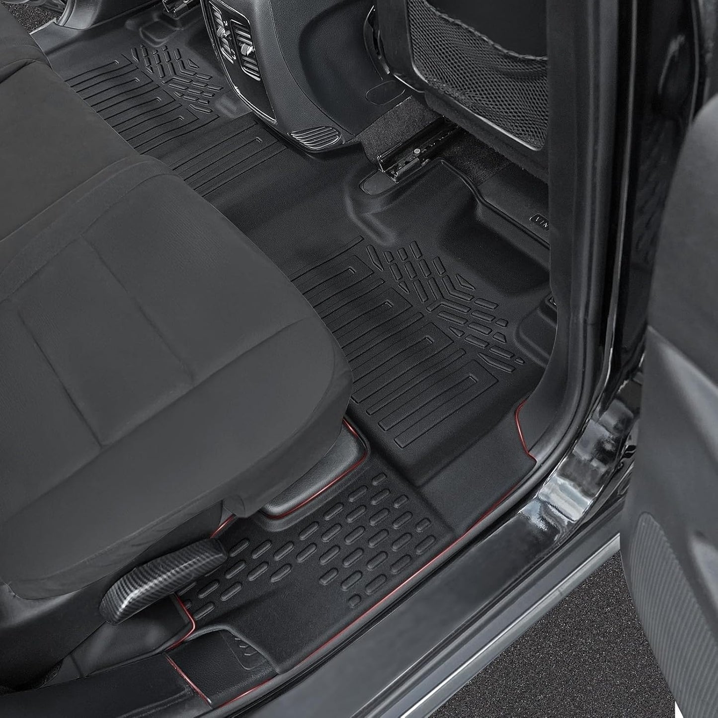 Floor Mats for 2016-2024 2025 Dodge Durango 7-seat, All Weather TPE Cargo Liner Cargo Mat and 3rd Row Backrest Mats for RT/GT Durango Accessories