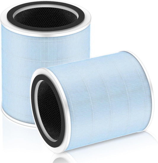 Core 400S Smoke Remover Replacement Filter for LEVOIT Core 400S Smart WiFi Air Purifier, 4-in-1 HEPA Activated Carbon Filter, Core400S-RF-SR (LRF-C401-BUS), Blue, 2 Pack