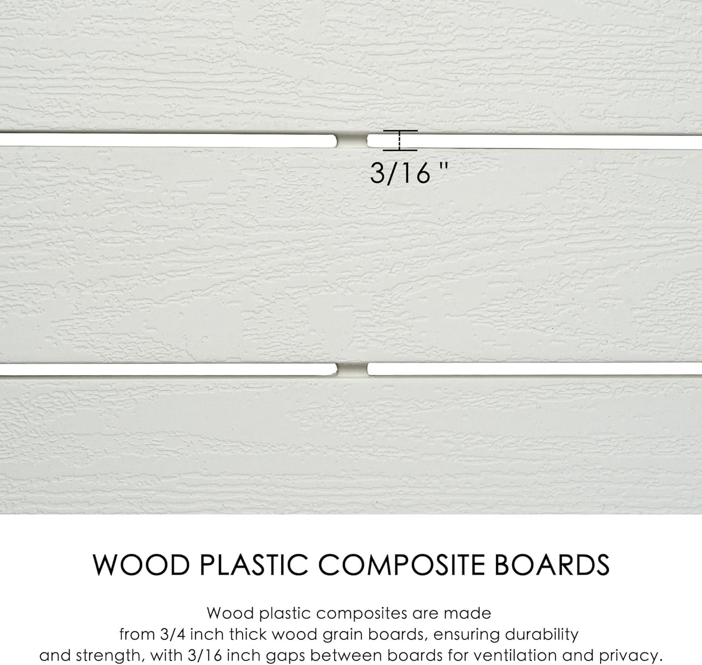 Kozyard 50" W x 48" H Outdoor Privacy Screens Aluminum Post, Air Conditioner Fence Panels, Pool Equipment Enclosure, Trash Can Screens Fence Kit for Outside Backyard Patio (White/2 Panels)