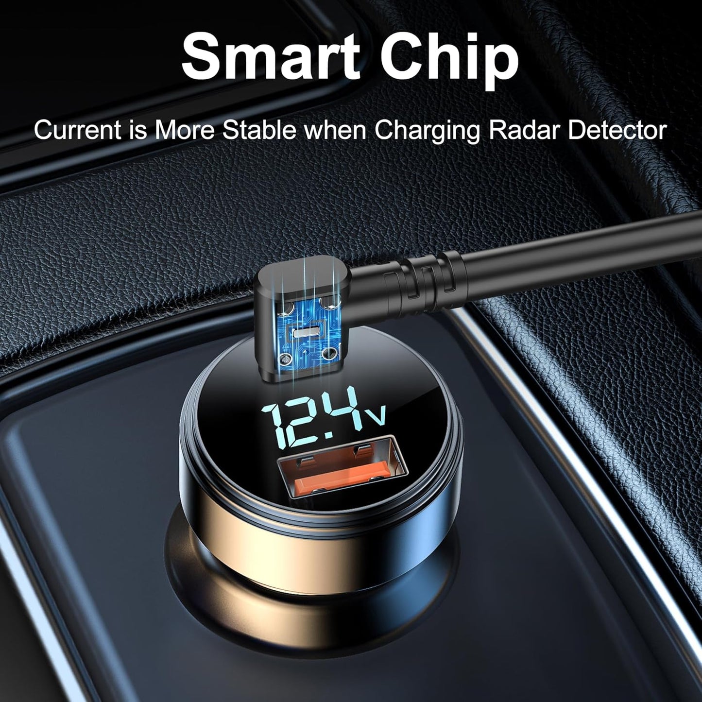 Radar Detector Cable，USB CTo RJ11 Plug Cable 5V-12V Power Cord, Compatible with Escort Radenso XP Beltronics Cobra Whistler 9.8FT, Suitable for 12V Radar detectors