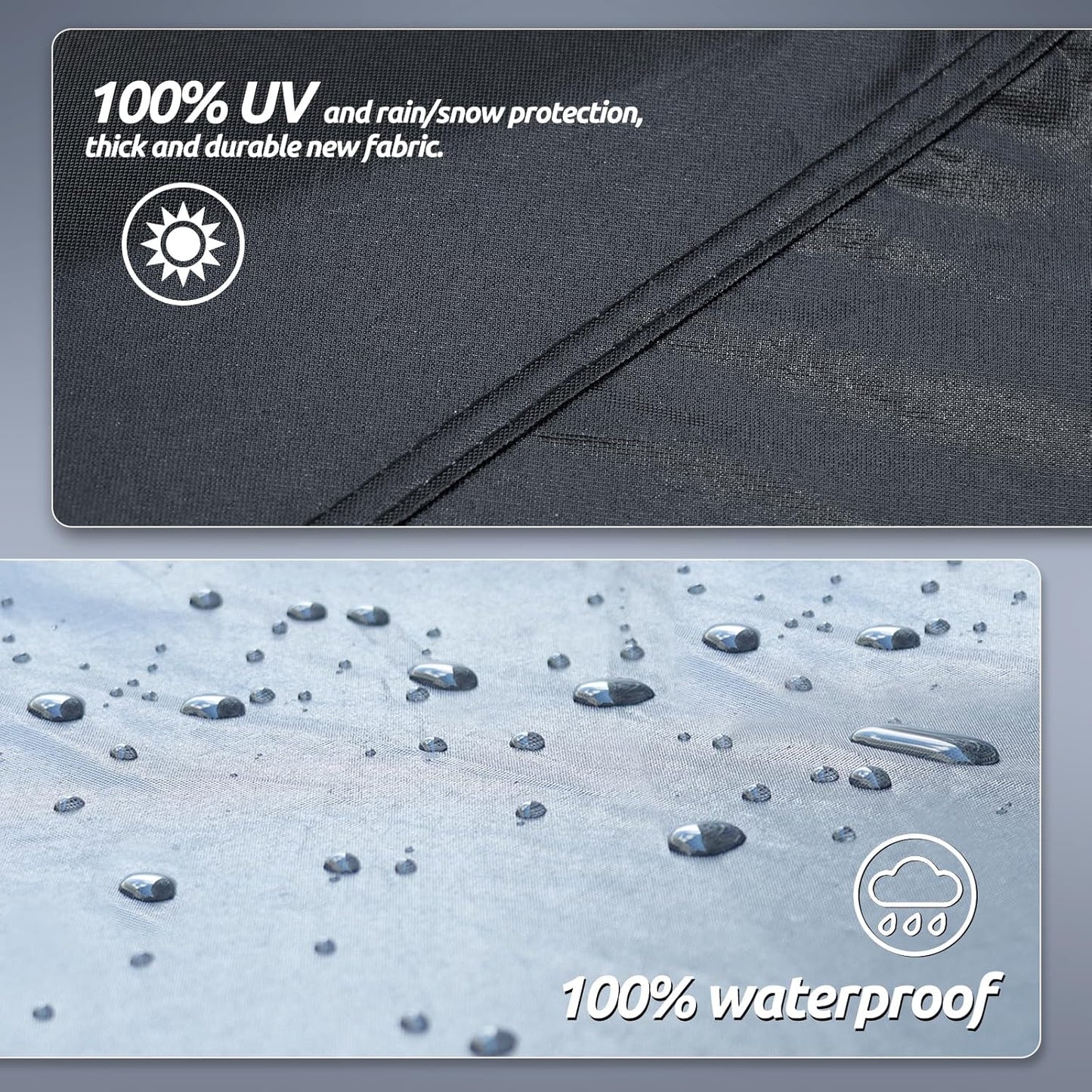 Migaven 6 Layers Car Cover Custom Fit for Toyota Tacoma 2005-2024, Waterproof Full Exterior Cover Rain Sun Protection with Door Zipper