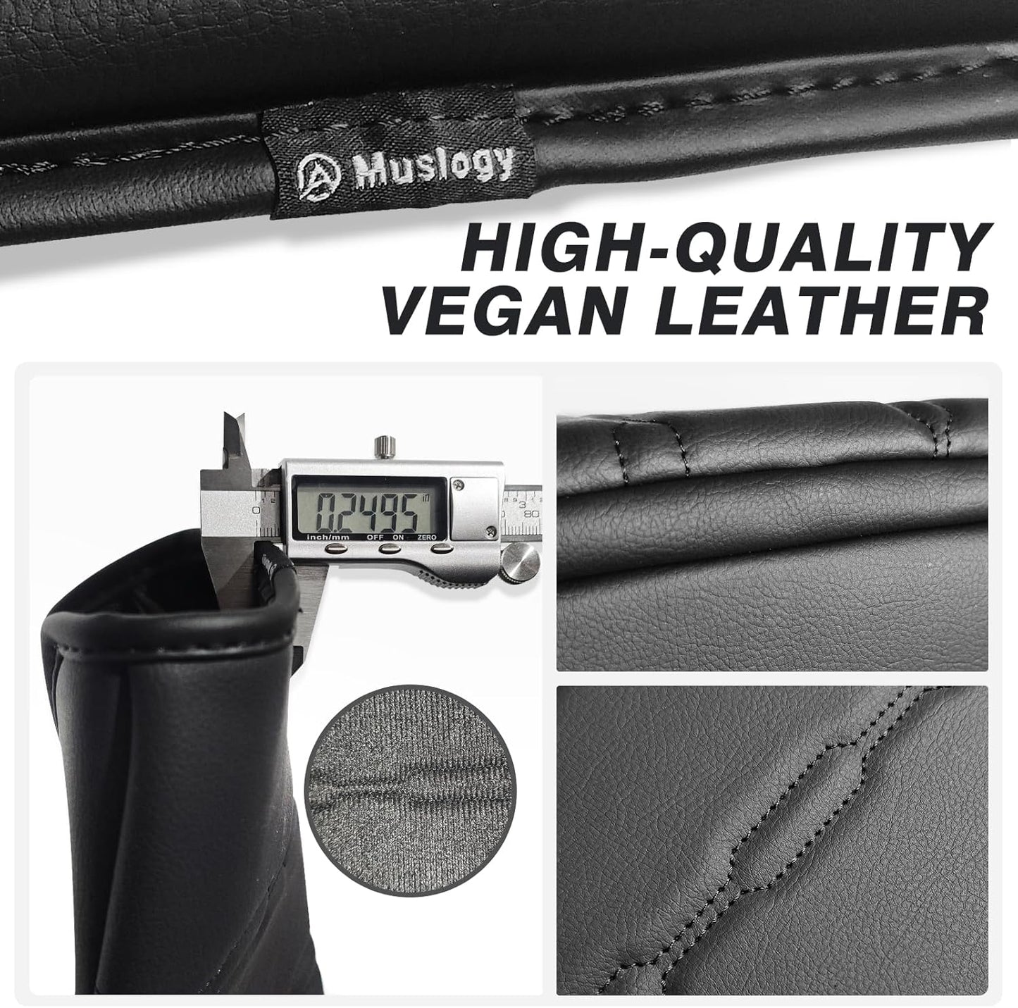 Muslogy Center Console Armrest Cover Compatible with Toyota Tacoma 2016-2023 Comfort Armrest Pad Arm Rest Cushion Vegan Leather Protector Regular Thick