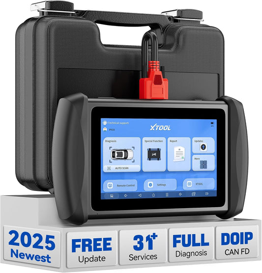 XTOOL InPlus IP616 V2.0 OBD2 Scanner Diagnostic Tool, Lifetime Update Scan Tool, 34+ Services, ECU Configuration, CAN FD & DoIP, All Systems Scanner for Car, Crank Sensor Relearn, ABS Bleed, Auto VIN