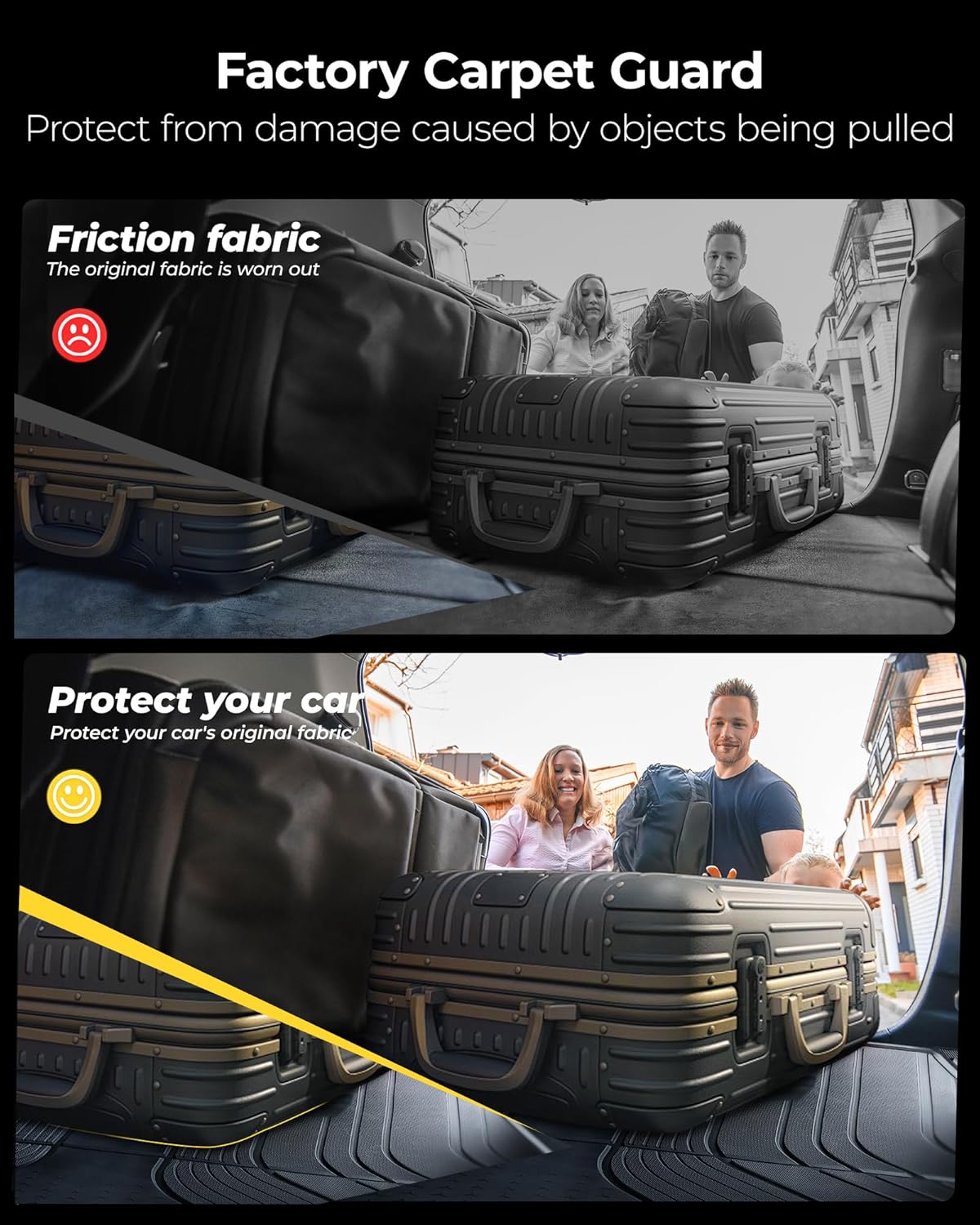 3W Cargo Liner Fit for 2022-2025 Jeep Grand Cherokee (Non L) TPE All Weather Custom Fit Trunk Mat, Black