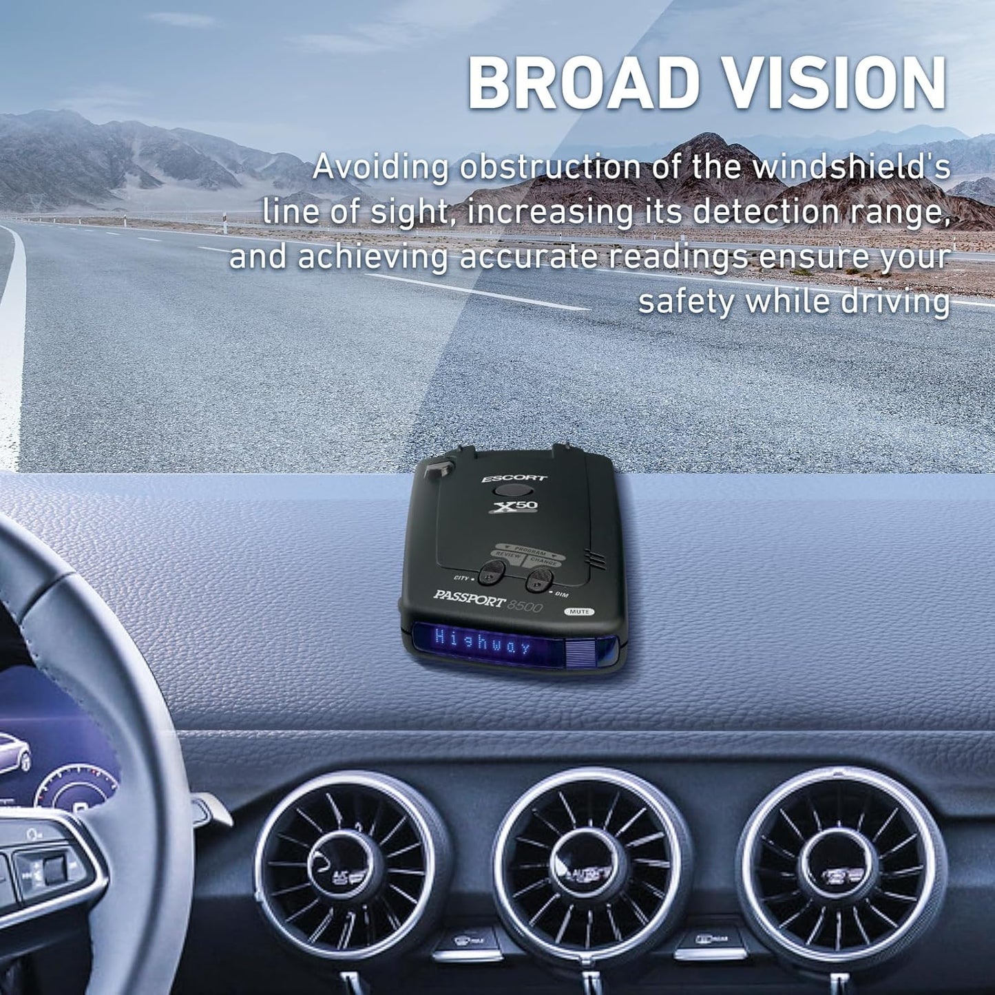 Radar Detector Bracket with Dashboard Hook Ring Installation, No Installation Tools Required, Easy to Install, Compatible with Radar Detectors with Flat and Hard Bottom (2PCS)