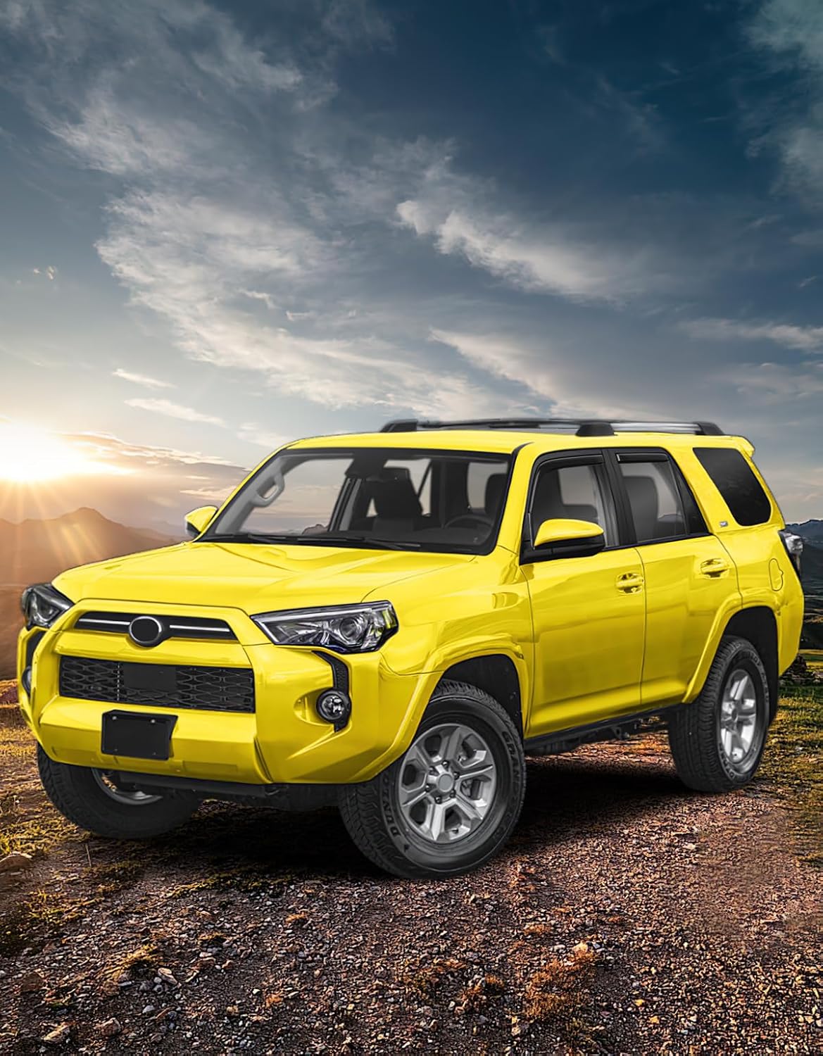 in-Channel Window Rain Guards Fit for Toyota 4Runner 2010-2024 Extra Durable Window Deflectors Vent Visors Shades Exterior Car Accessories Visors Rain Guards - 4 pcs