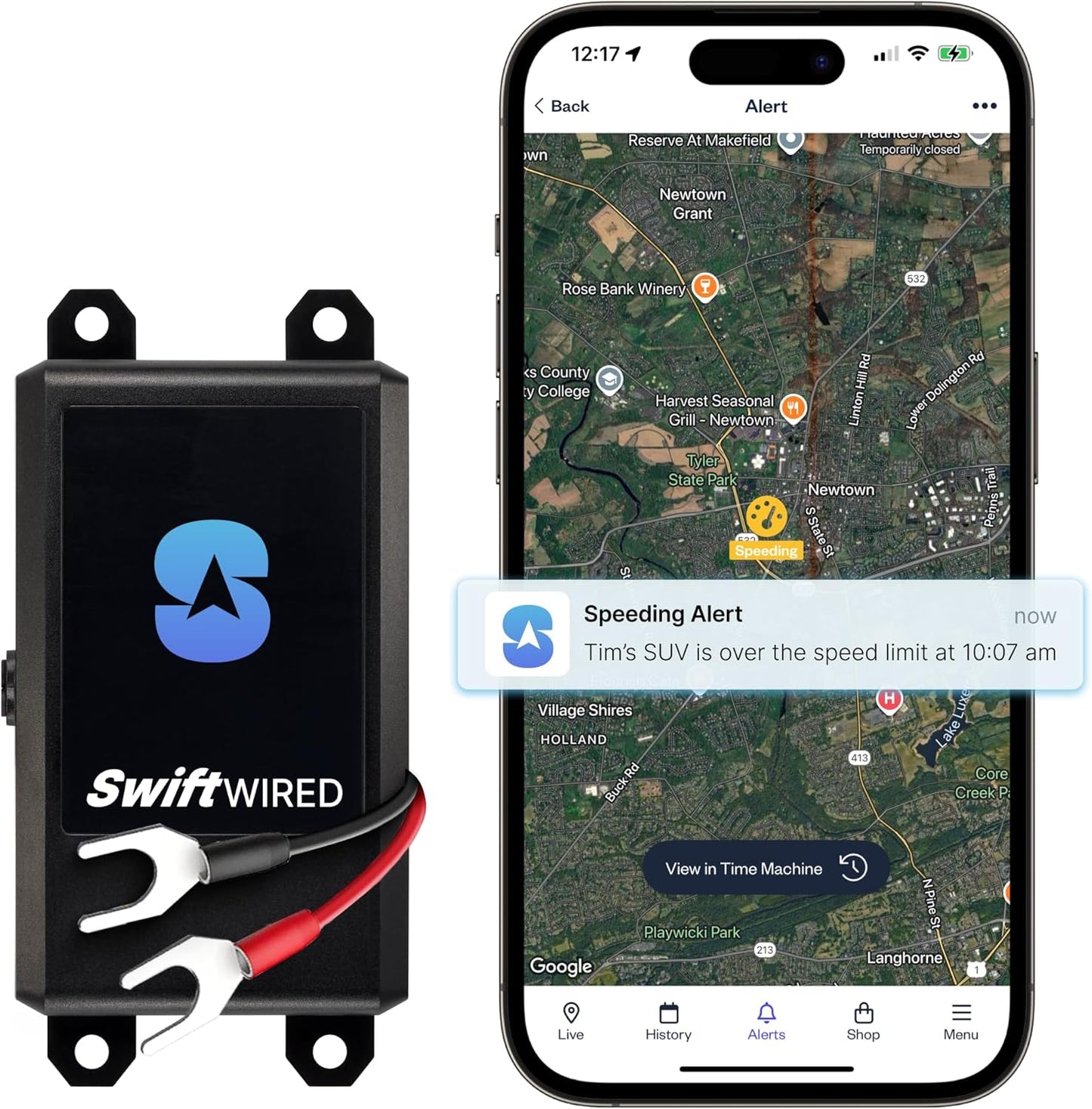 Spytec Wired GPS Tracker for Vehicles, Cars, Trailer, RV, Van, Boat & Trucks | 3 Month Prepaid Subscription | Waterproof Real-Time GPS Tracker | Speeding & Geofencing Alerts | E-Z Car Battery Install