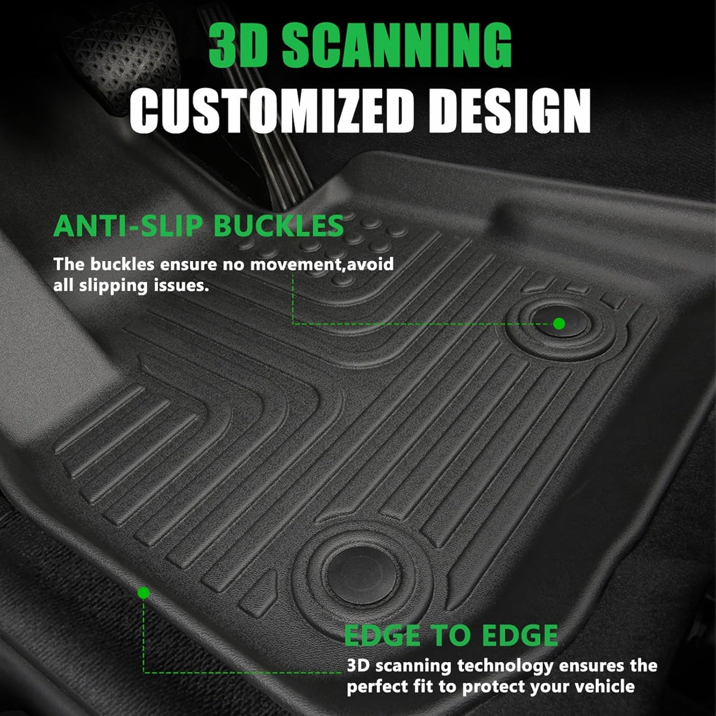 Accessories for Kia Sportage Hybrid Floor Mats 2023 2024 2025 Car Mats for Kia Sportage All Weather Floor Mats Cargo Liner (LX EX and SX Prestige)