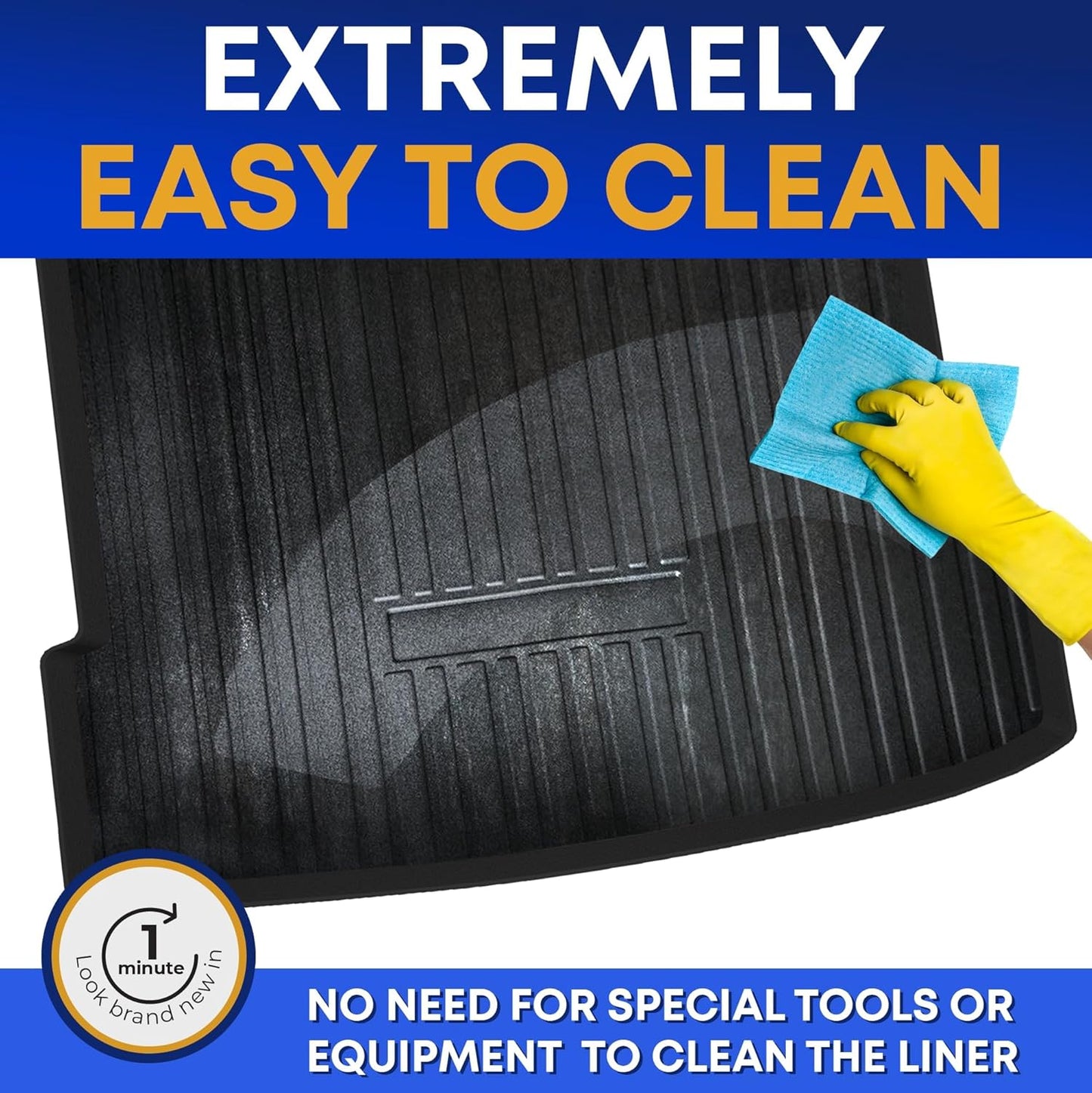 Premium Cargo Liner Porsche MACAN 2015-2025 - 100% Protection - Custom Fit Car Trunk Mat - All-Season Black Cargo Mat - Laser Measured Trunk Liners