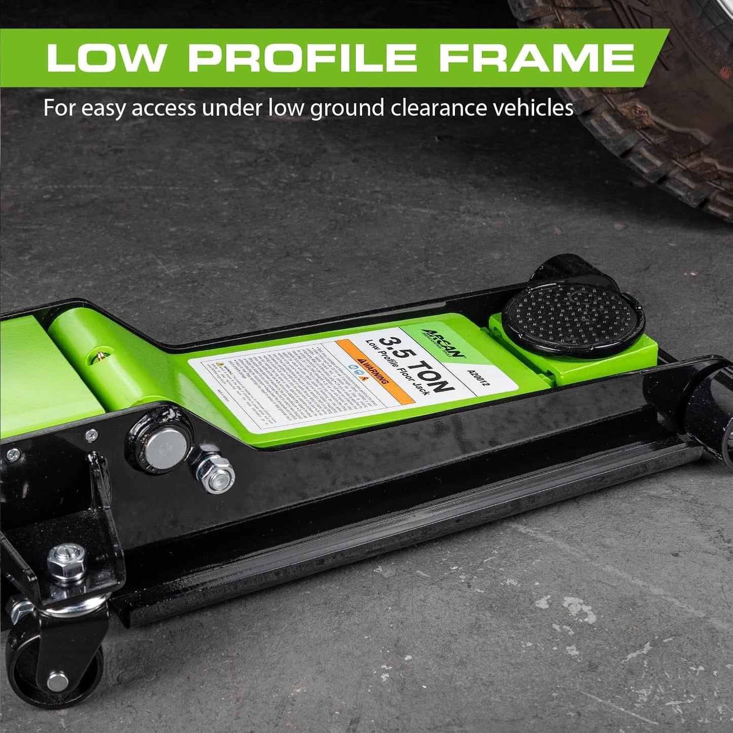 ARCAN Tools 3.5-Ton Low Profile Steel Floor Jack (A20012)