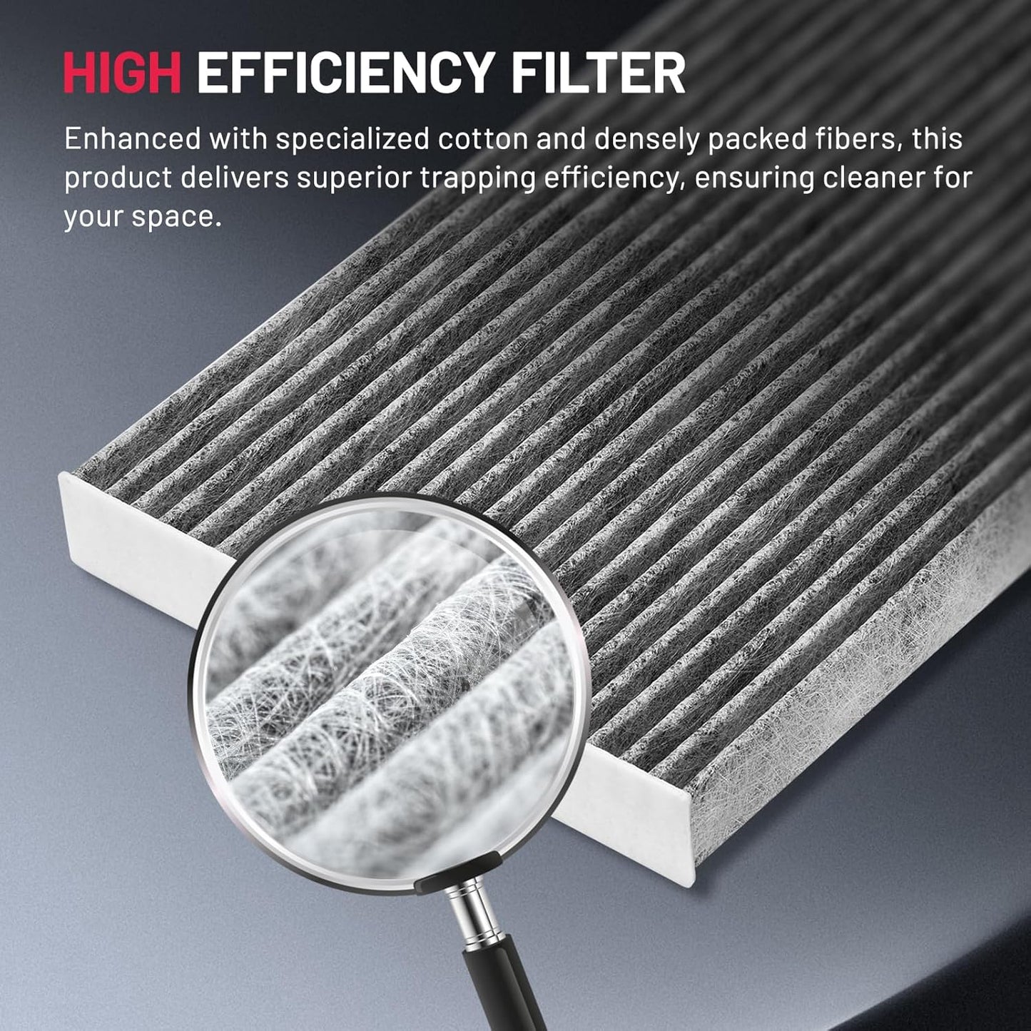 BDFHYK Cabin Air Filter with Activated Carbon Compatible with Audi Q5, Q5 PHEV, Q7, Q8, Q5 Sportback, A4/A6 allroad, A4/A5/A6/A8 Quattro e-tron, RS, RS5, S4, S5, Compatible with Porsche Cayenne, Macan