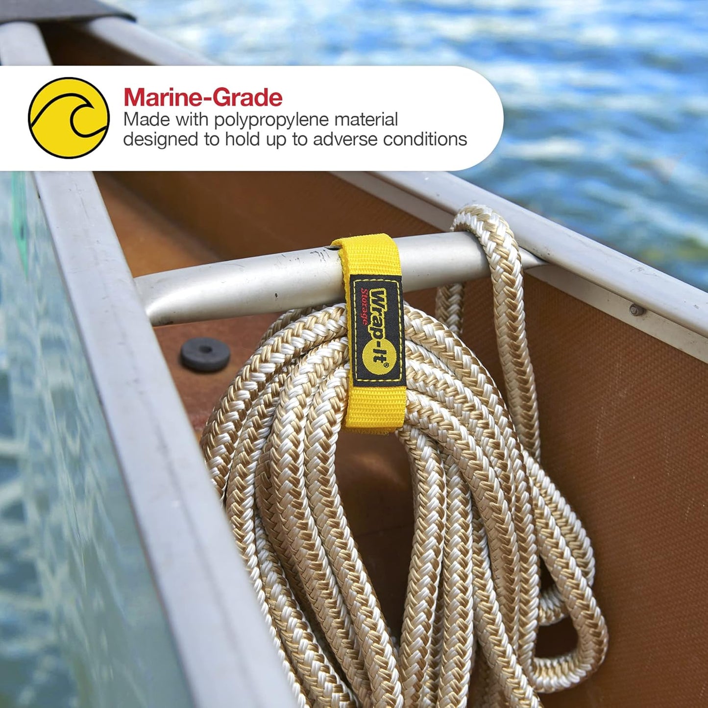 Wrap-It Storage Quick-Strap Cord Wraps, 9 inch (12 Pack) Red - Hook and Loop Strap, Extension Cord Holder Gifts for Boat, Rope, Hose, and Cable Storage and Organization