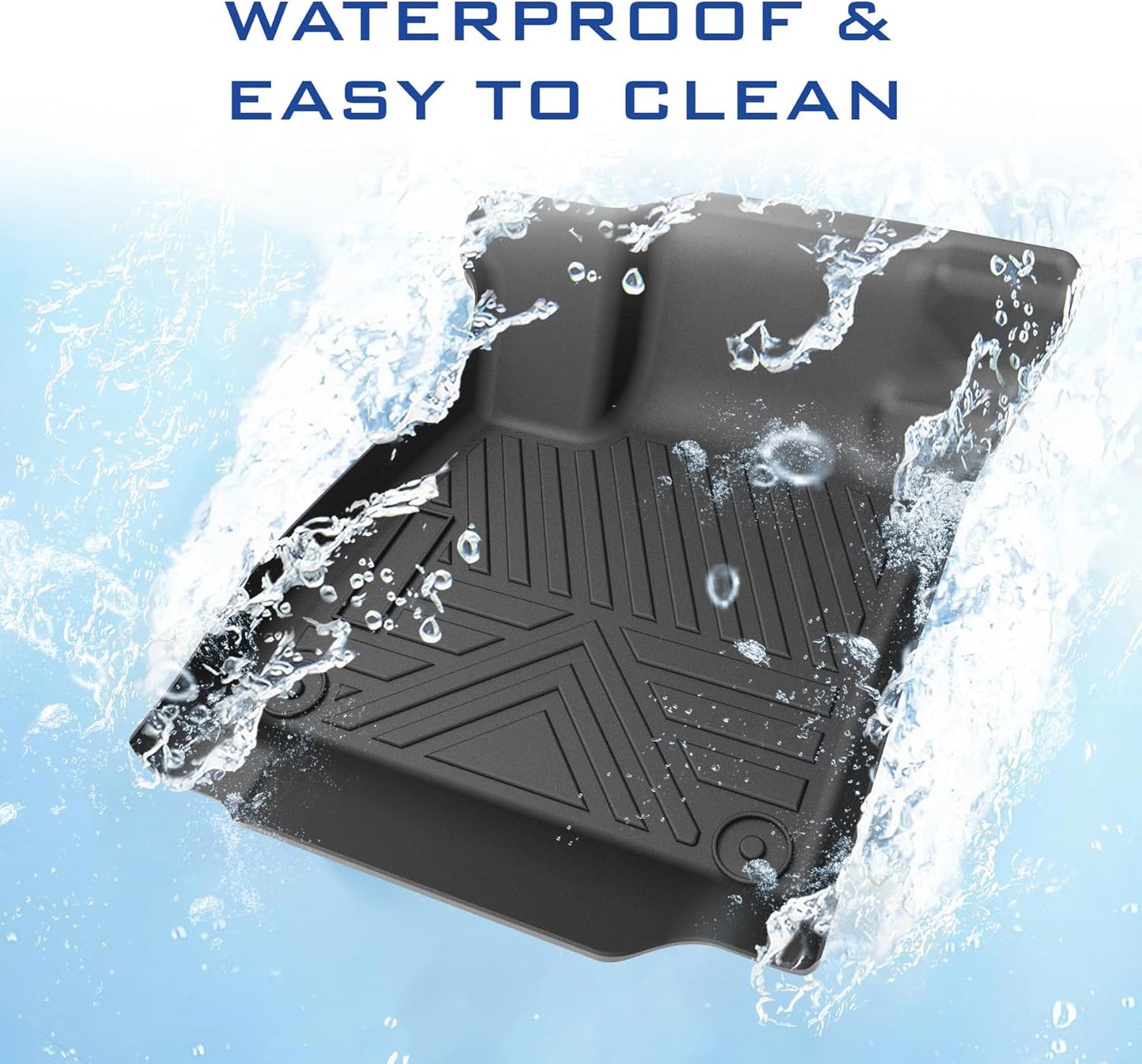 Car Floor Mats for 2024 2025 Chevy Chevrolet Trax & Buick Envista Accessories,TPE All Weather Protection Floor Mats,Custom Fit 1st&2nd Row Car Floor Liners Set,Heavy Duty Accessories,Black