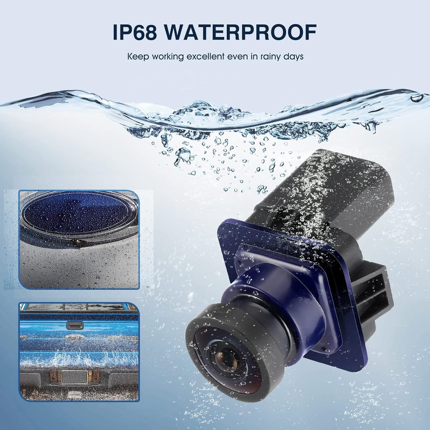 Rear View Backup Reverse Camera Compatible with Ford F150 2010-2014, Ford Mustang 2015-2020 & Lincoln MKC 2015-2019, Park Assist Backup Camera EL3T-19G490-AA, EL3Z-19G490-D, BL3Z-19G490-B