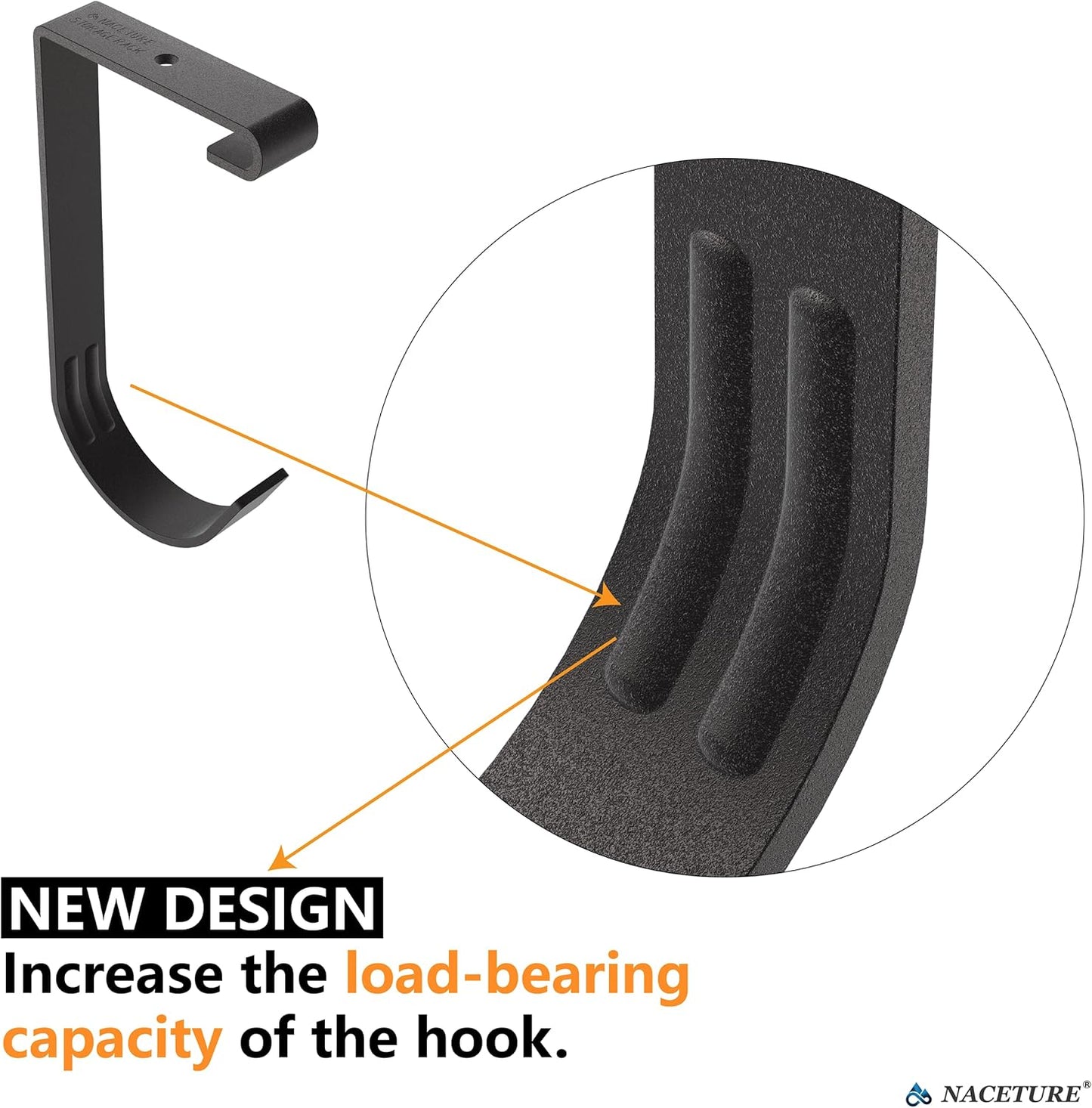 Bike Hooks for Garage Ceiling Mount Rack – Heavy Duty 4X8 Overhead Garage Storage Rack for Ceiling Hanging Bicycle Shelves, Add on Storage Flat Hooks Accessory and Wall Hanger (Flat Hook 8 Pack)