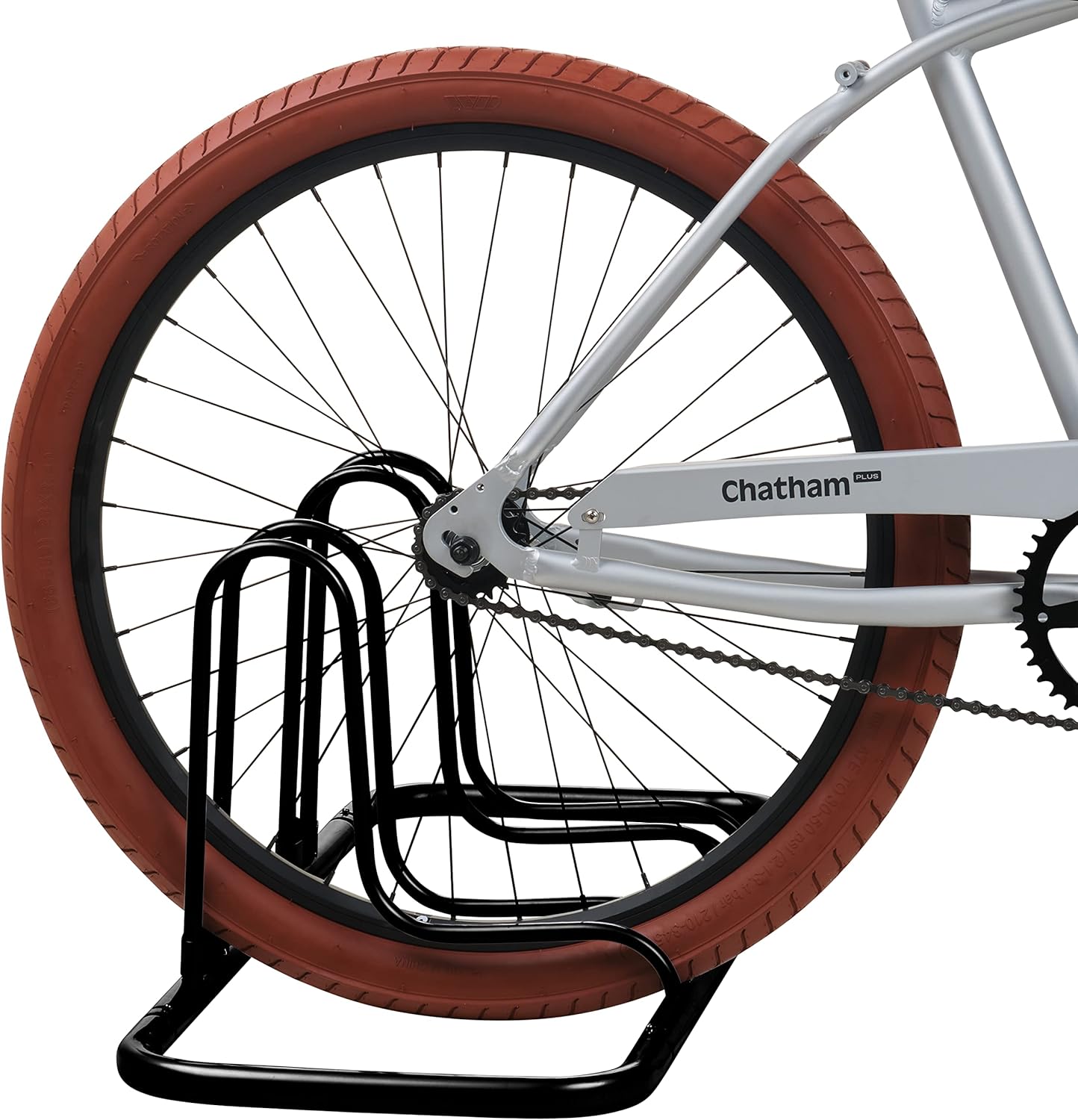 Retrospec Stash Rack 2, 4 & 5 Bike Floor Stand Bicycle Storage Organizer for Mountain Bike, Road Bike, Weather Resistant Fine Powder Steel Coating Fits Wheels up to 3"