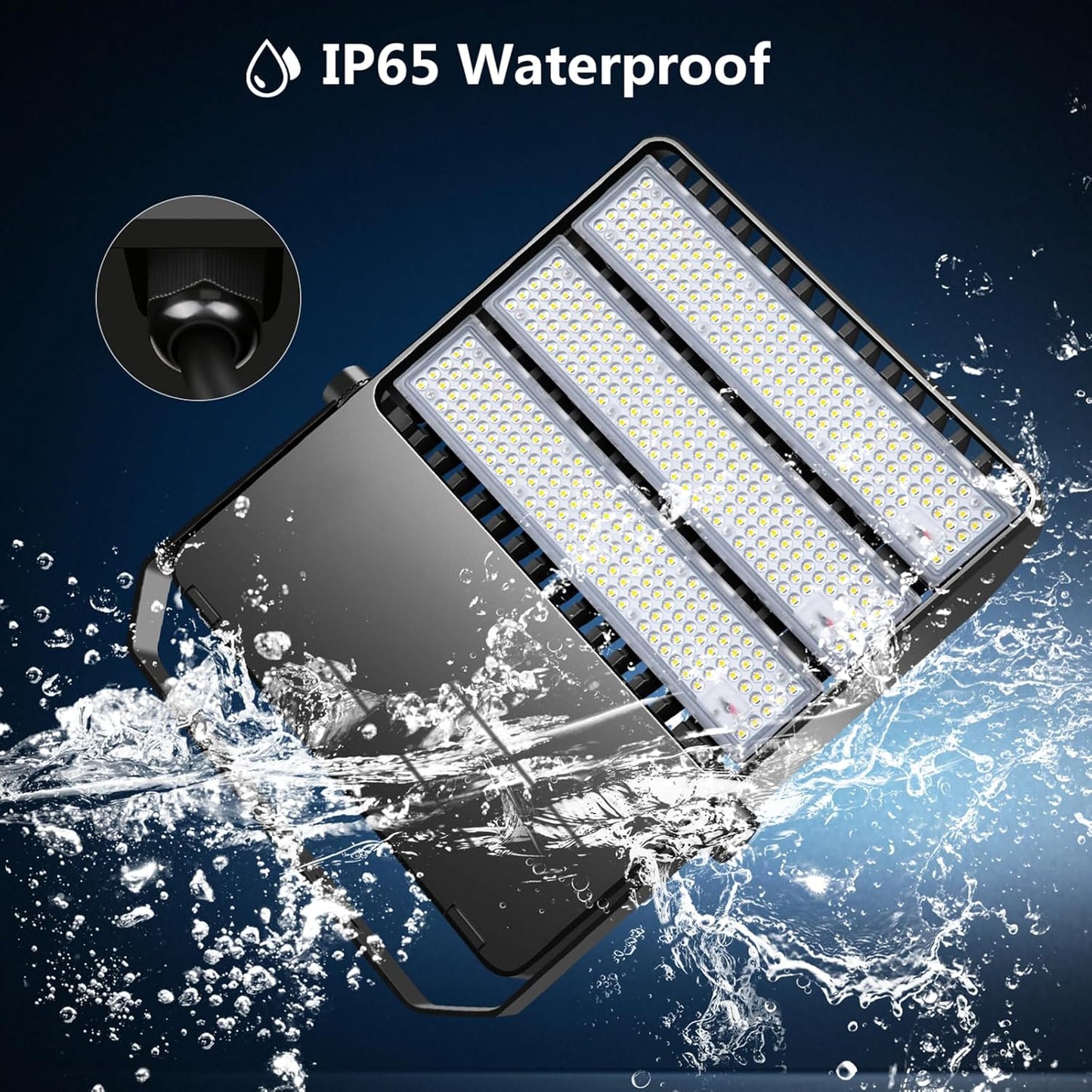 Stadium Lights Outdoor LED, Super Bright 50800 Lumen Stadium Flood Light 5000K 360W Commercial Arena Field Lighting Security IP65 Waterproof Exterior Floodlight for Yard Sport and Court