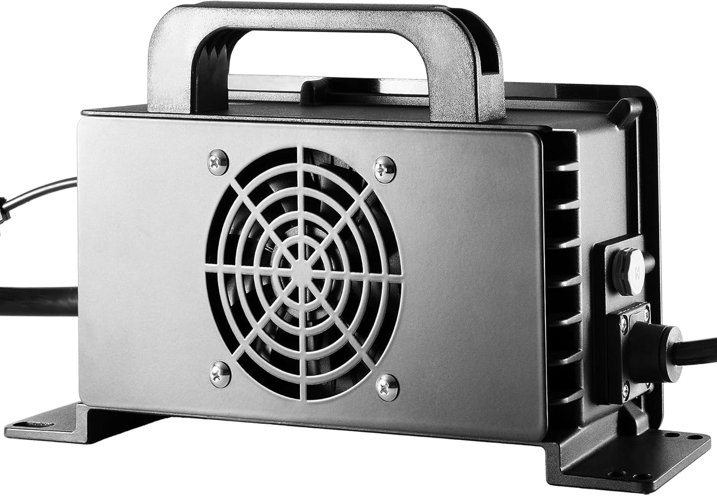 1400W Lead Acid Battery Charger 48 Volt 15 AMP 3-Pin Original Gray One-Piece Plug Club Car DS and Precedent Golf Carts