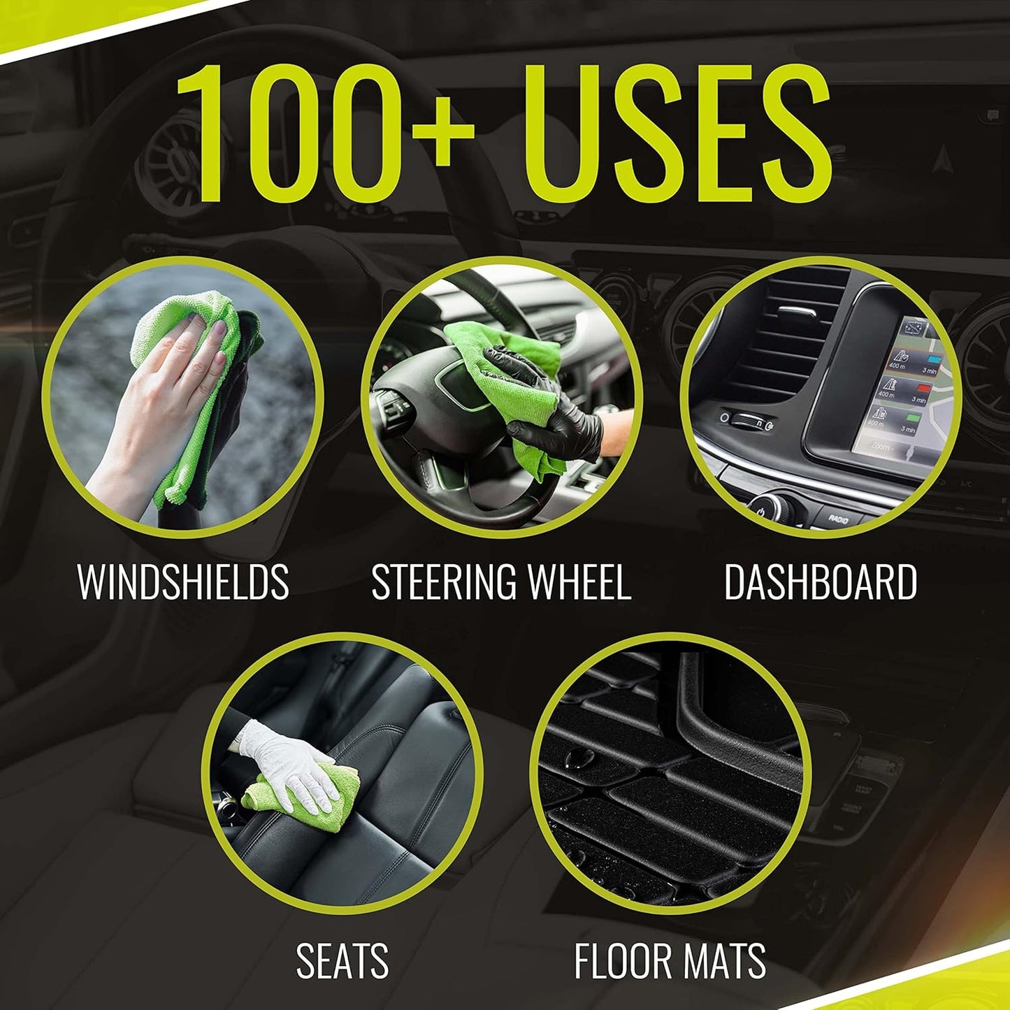 BugSlide 32 Oz Car Detailing Kit with Microfiber Towel – Exterior or Interior Car Cleaner and Waterless Detailer Spray – Clean, Polish, Shine, and Degrease, Never Wax Again – Easy to Use