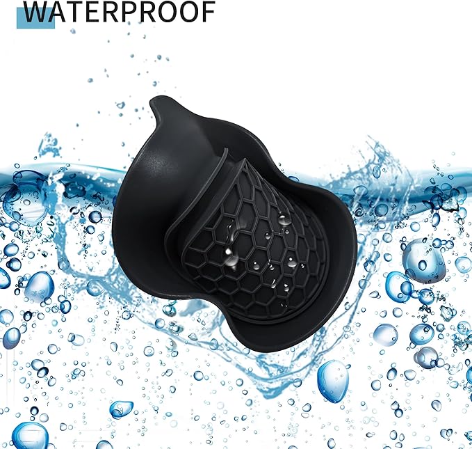 Amooca Car Cup Coaster Universal Automotive Waterproof Non-Slip Cup Holders Sift-Proof Spill Holder Car Interior Accessories 2 Pack Black