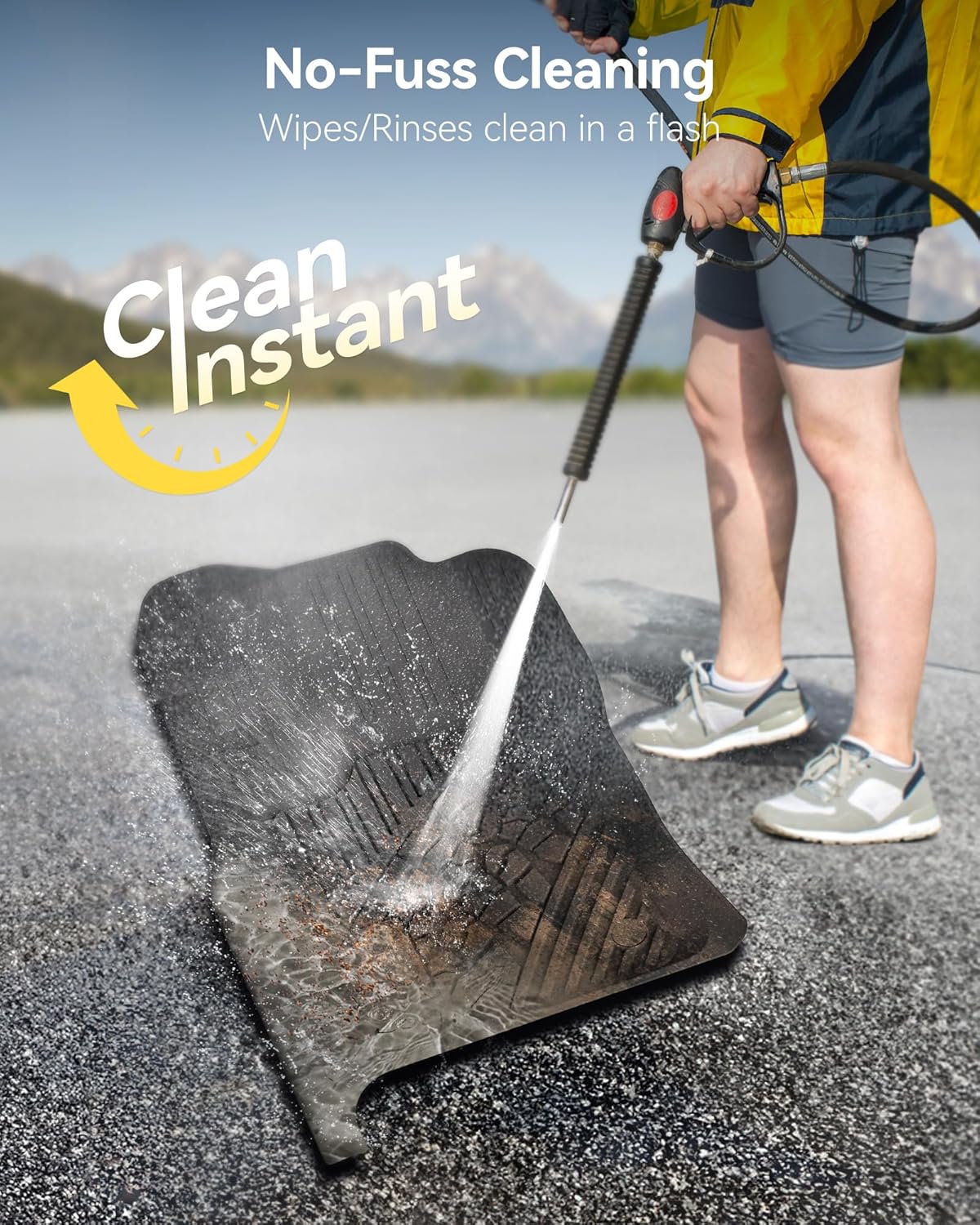 3W Floor Mats Fit for Jeep Grand Cherokee 2016-2021/ Grand Cherokee WK 2022 2023/ Dodge Durango 2016-2021 (2nd Row Bench Seating Only) TPE All Weather Custom Fit Full Set Car Liners Accessories