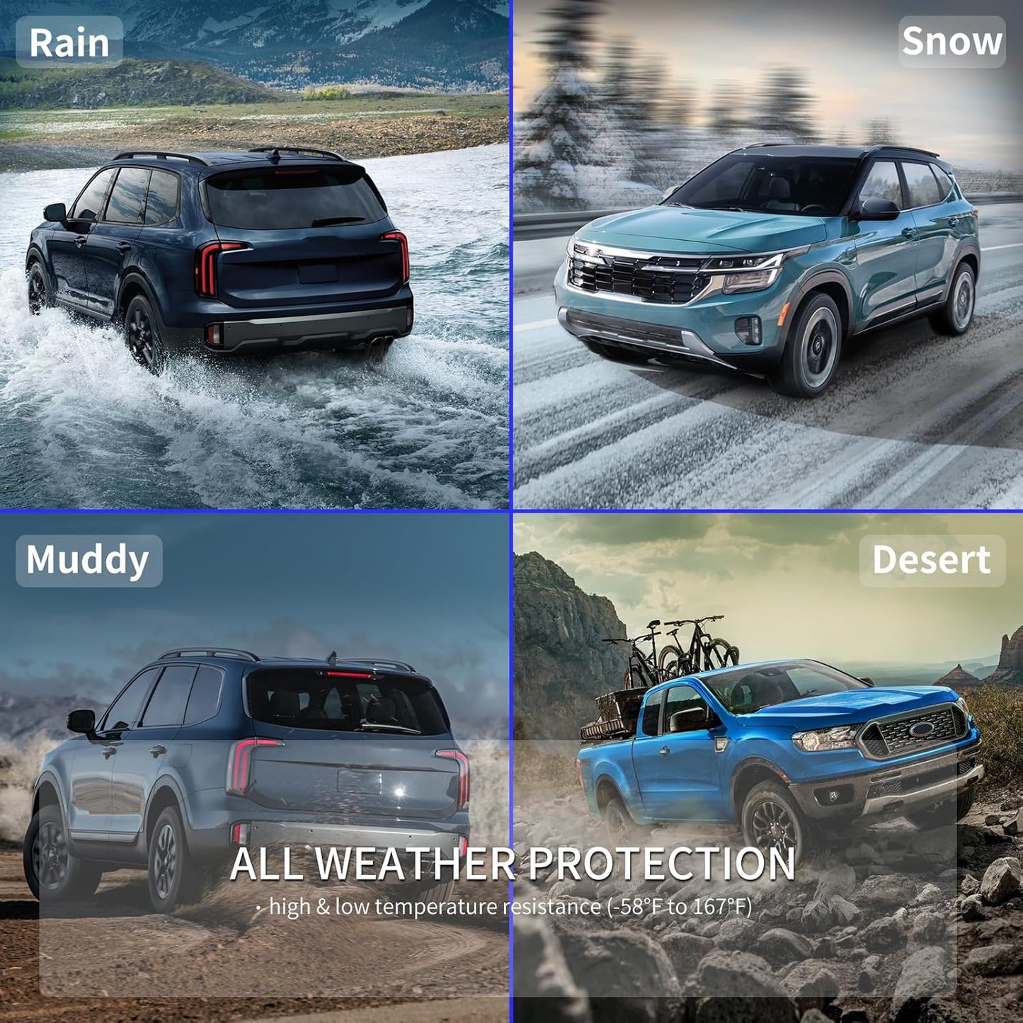 KELCSEECS® Floor Mats & Cargo Liner Custom for 2013-2022 Acura ILX All Weather Protection TPE Floor Liners Front& Rear Row Full Set Acura ILX Accessories Black