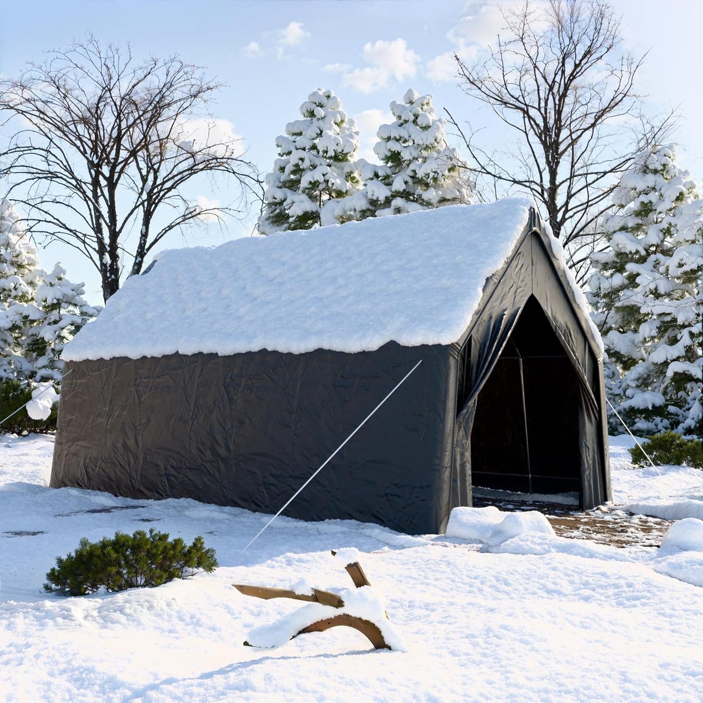 Portable Garage, 13 x 24 FT Heavy Duty RV Carport Canopy, Reinforced Steel A-Frame Truck Ports, Weatherproof All-Cover Outdoor Metal Garage Car Shelter, Superior Resistance to Tearing and Weathering