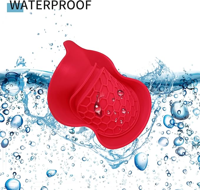 Amooca Car Cup Coaster Universal Non-Slip Cup Holders Bling Crystal Rhinestone Car Interior Accessories 4 Pack Red