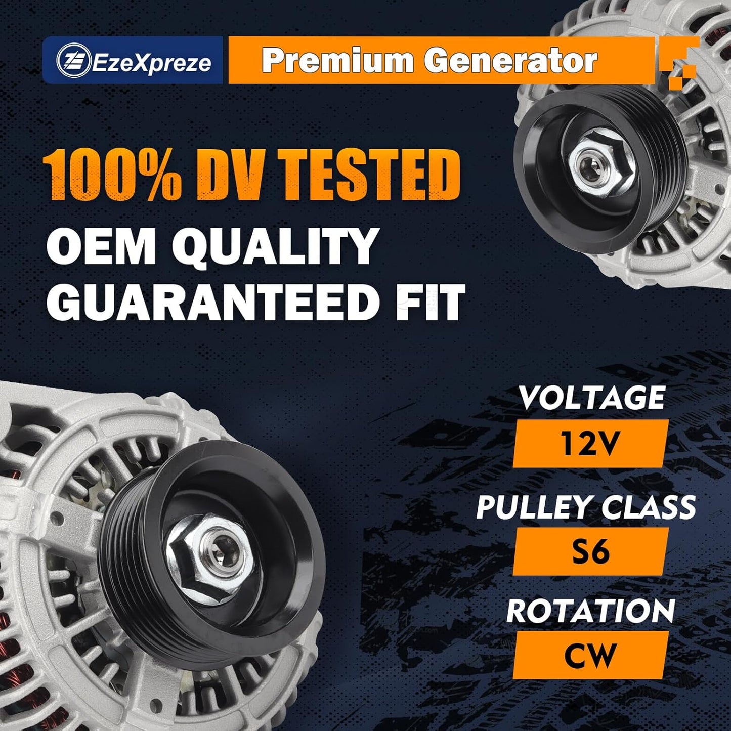 Ezexpreze Alternator Replacement 13806 New for 98-03 Toyota Sienna 3.0 V6, 1998 2000 2001 2002 2003 98 99 00 01 02 03 270600A030 AND0181 40052051 27060-0A040 27060-0A040-84 27060-20090 27060-20090-84