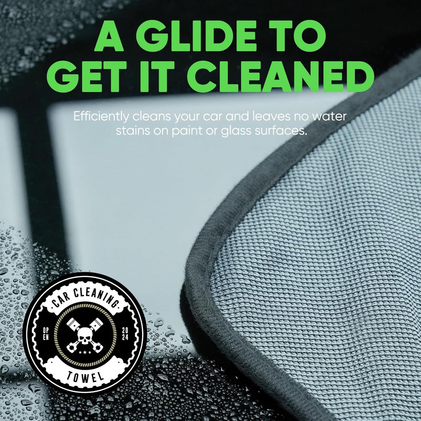 KKV 2-Pack Microfiber Towels (35"x 24") Extra Large Ultra Absorbent Drying Towel for Cars and Trucks, Without Streaks, Scratches, or Water Spots