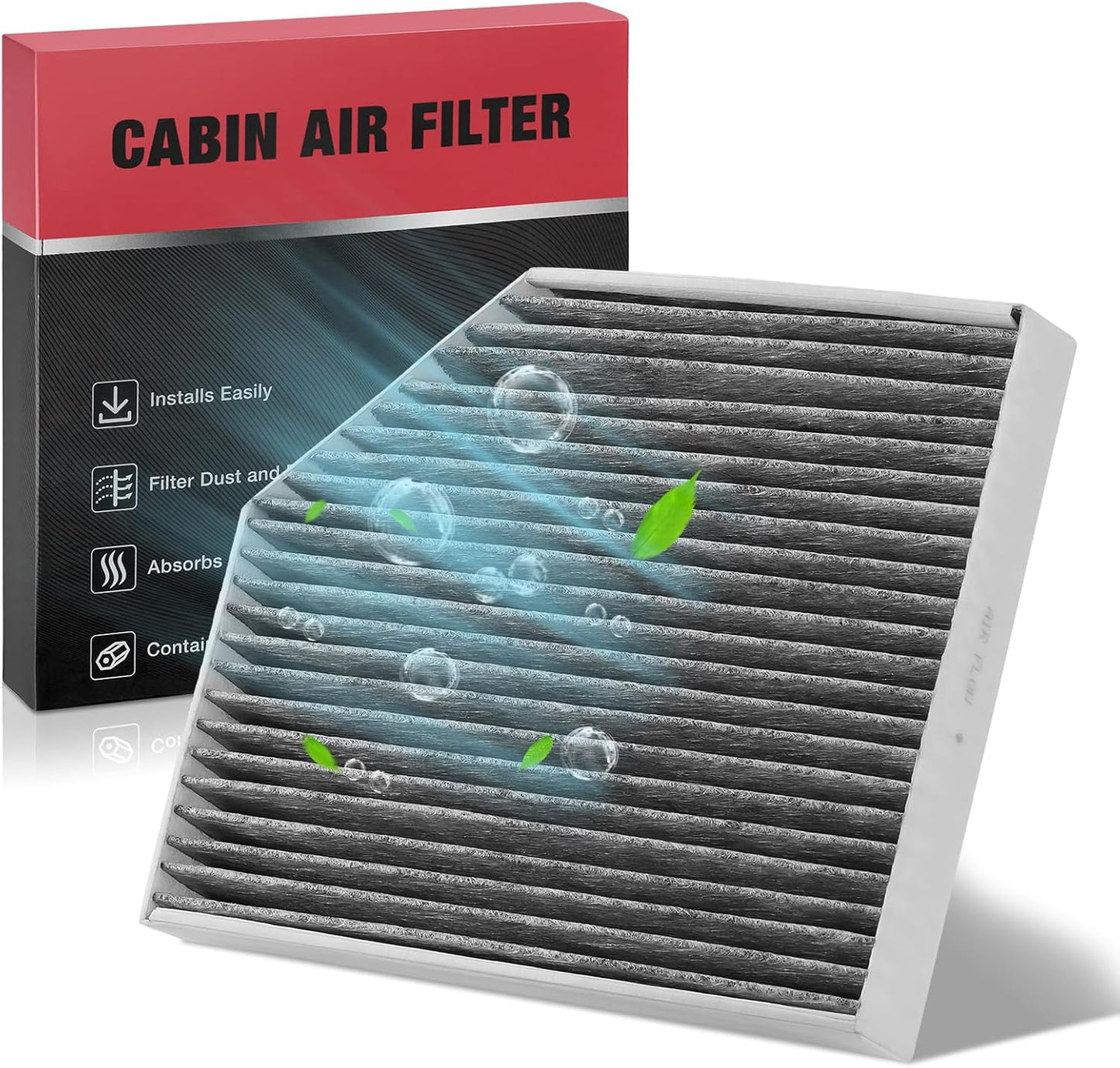 BDFHYK CF11179 Cabin Air Filter with Activated Carbon Compatible with Audi A4, A4 allroad, A4 Quattro, A5, A5 Quattro, allroad, Q5, RS5, S4, S5, S5 Sportback, SQ5, Compatible with Porsche 15-18 Macan