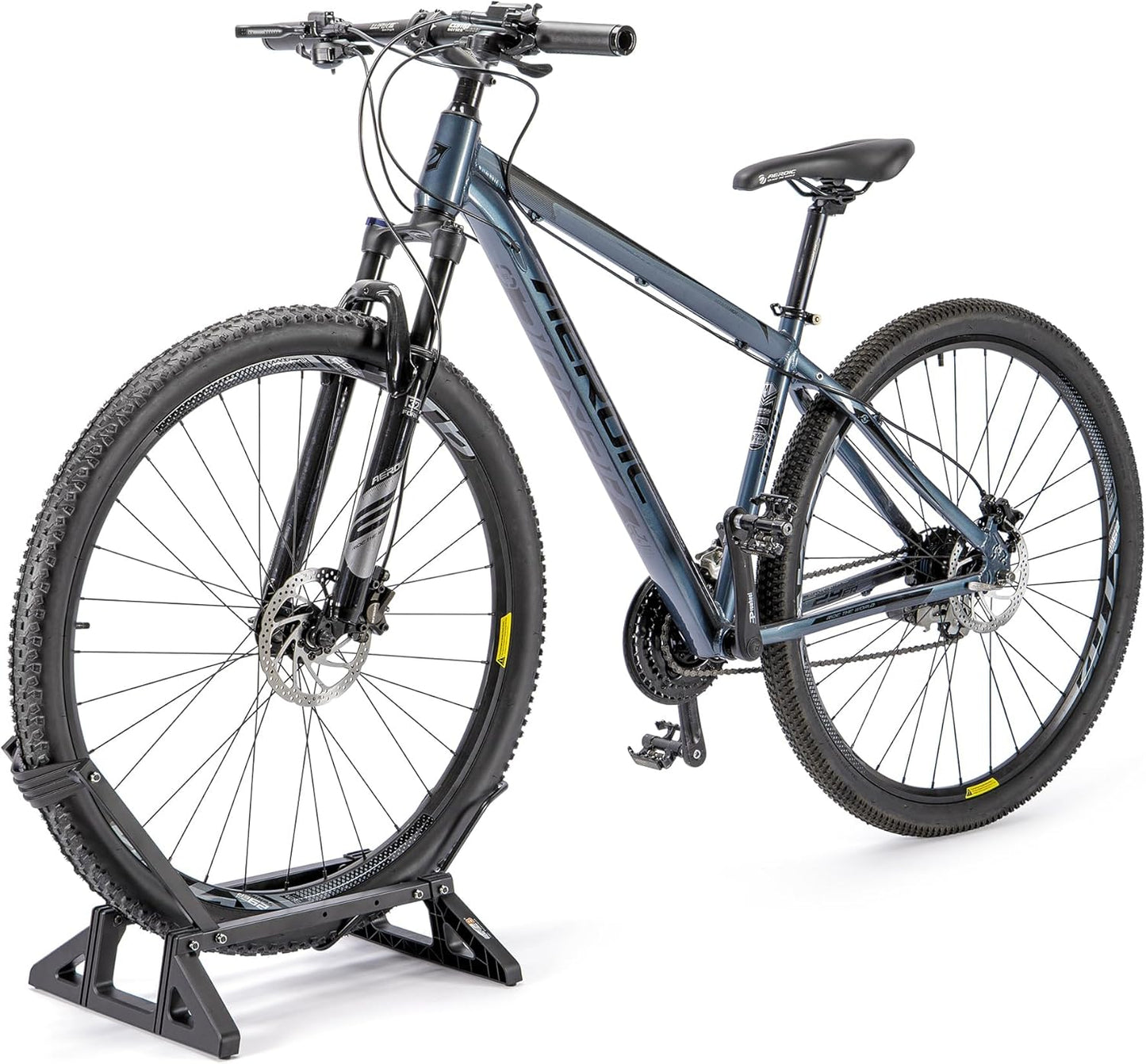 Bike Floor Stand Rack- Indoor Bike Stand for Garage/Home - Bike Storage Bicycle Parking Rack Fit 20”-29” Mountain Road Bikes E-Bike / Fat Bike (TB-1957)