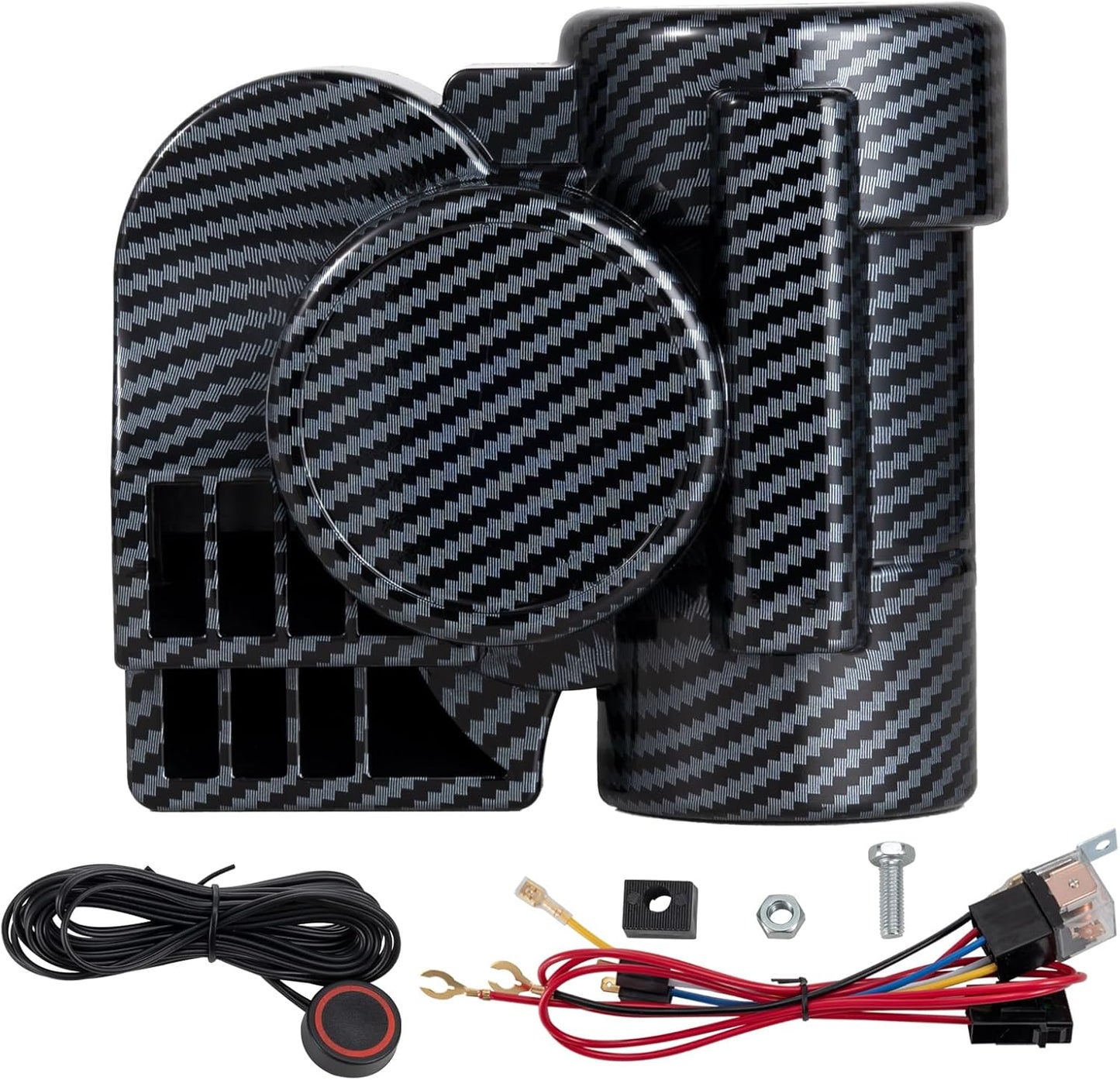 Train Horn Kit for Truck - 150DB Air Horn for Car, Motorcycle, Truck, Boat, & Pickup - 12V Super Loud horns with button, Motorbike-Compatible