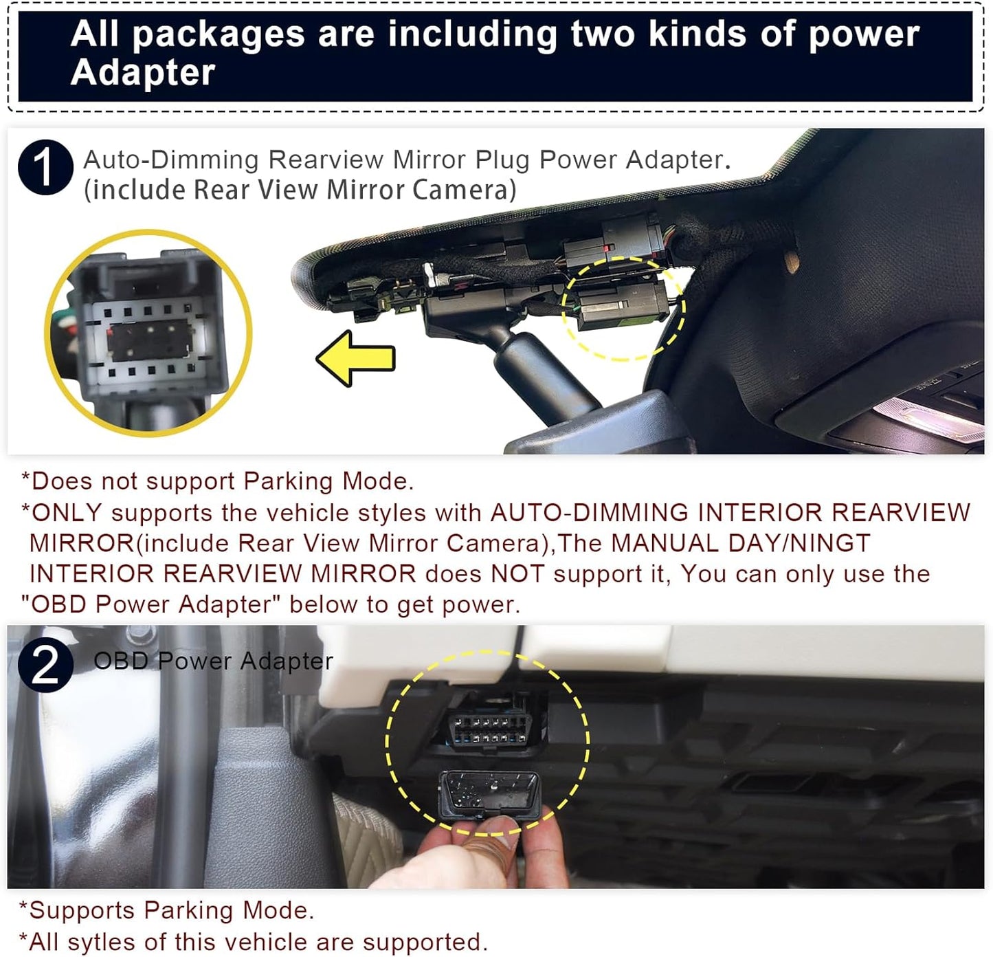 4K Dash Cam Custom fit for GMC Yukon, Yukon XL 2015 2016 2017 2018 2019 2020(Model C), Model C & Model D Have Same Models Years but Vehicle Sensor Cover are Different