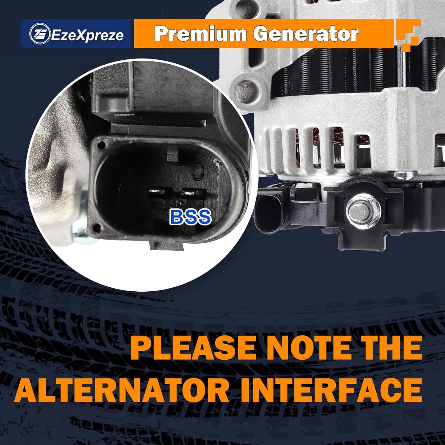 EzeXpreze Alternator for BMW 128i 2008-2013, 328i 2007-2013, 328i xDrive 2007-2008, 328xi 2008-2010, 528i 2009-2010, 528i xDrive 2008, 528xi 2007-2010 X3 X5, 3.0L L6, OE #12317555926 12317551256