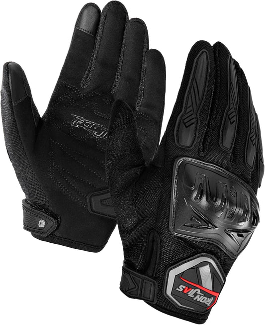 BORLENI Motorcycle Riding Gloves Touch Screen Full Finger Glove Motocross Road Racing Bike Outdoor Sports for Women Men